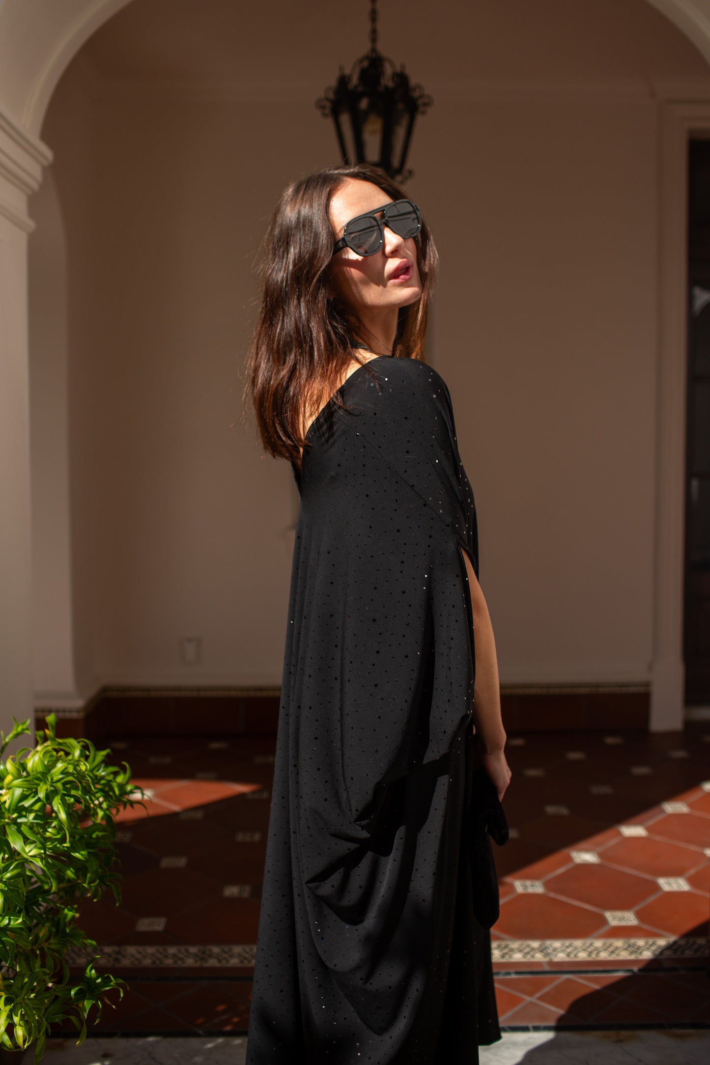 Disco Moderne Sequin Caftan Kaftan Dress