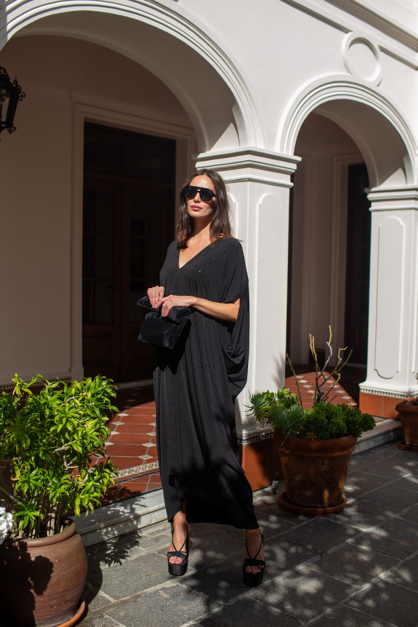 Disco Moderne Sequin Caftan Kaftan Dress