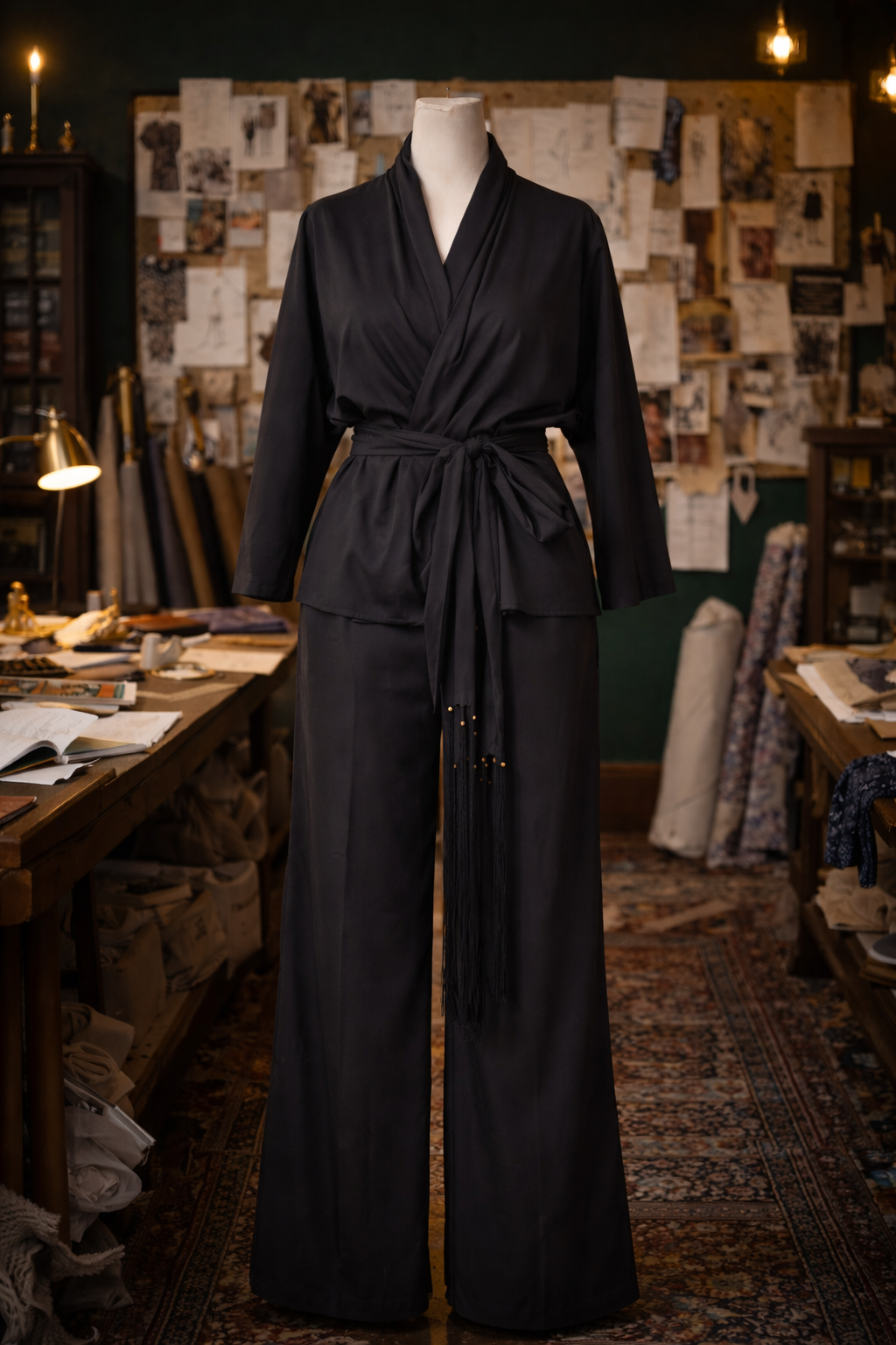 Ebony Dolman Palazzo Set