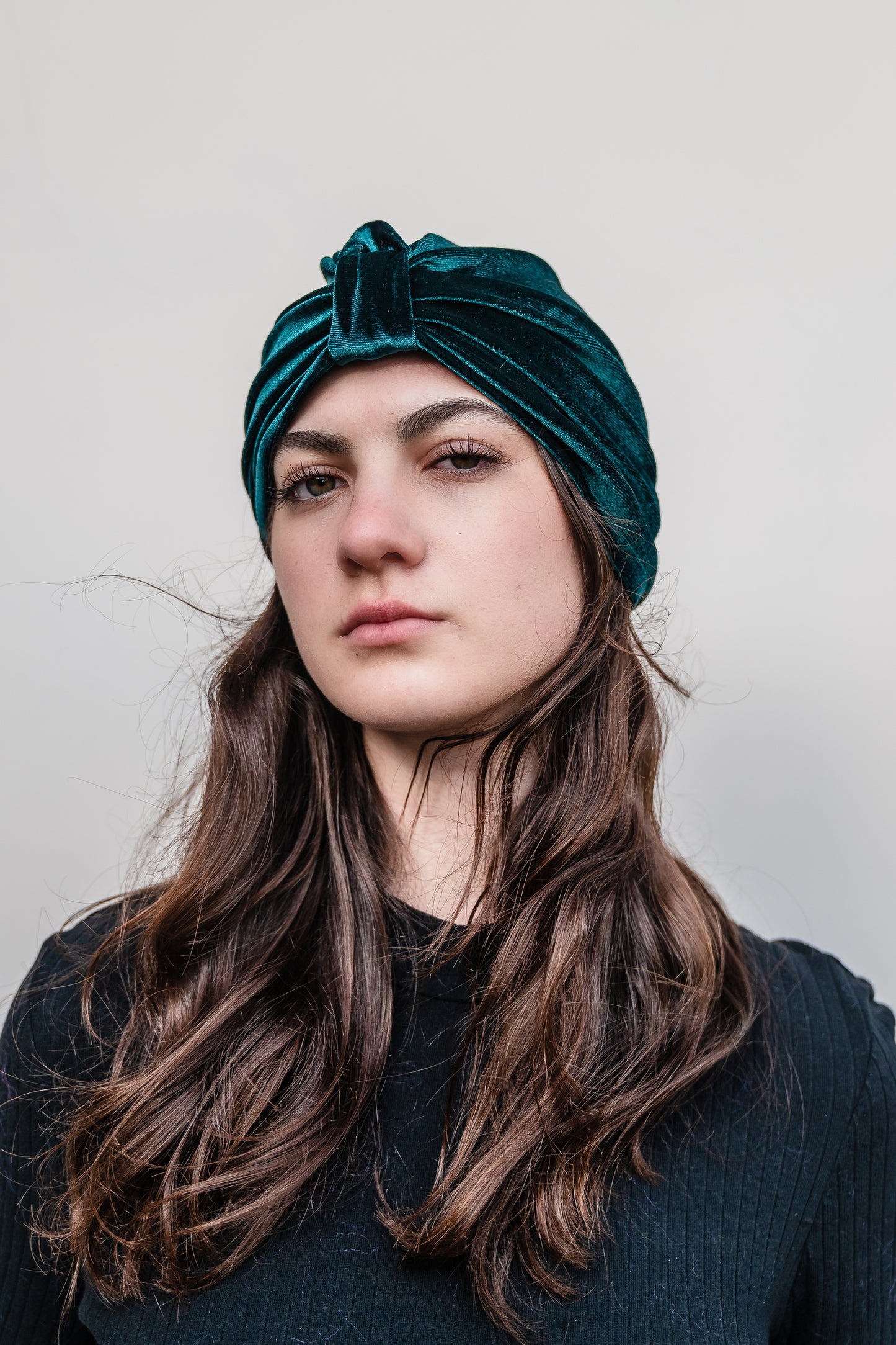 Emerald Velvet Turban