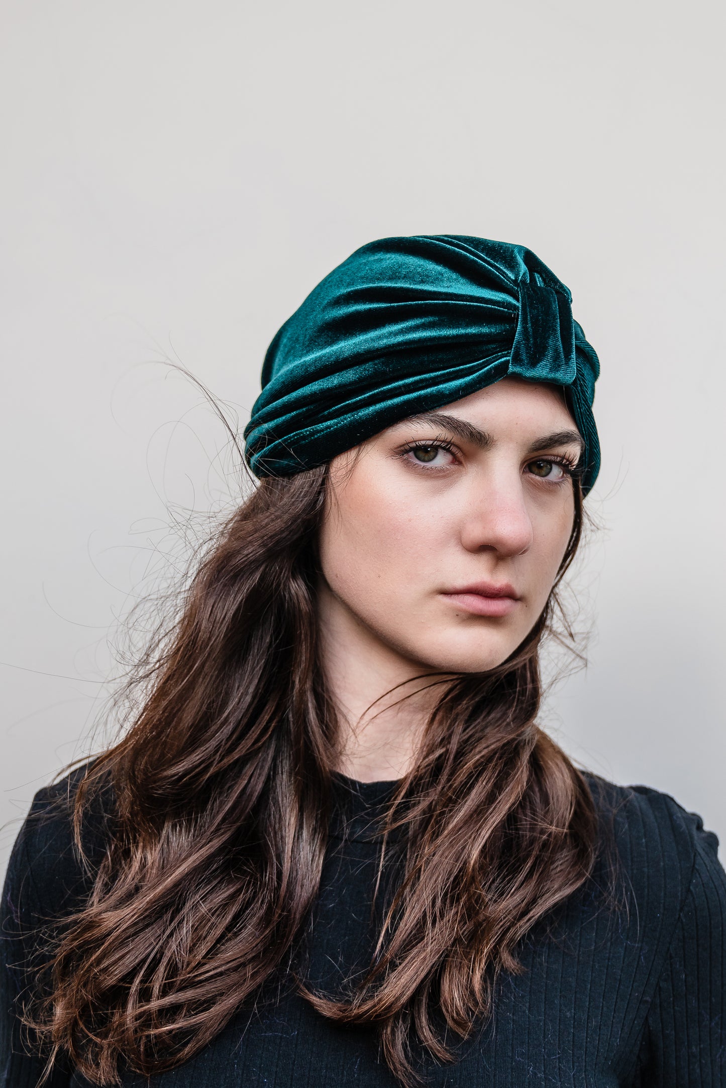 Emerald Velvet Turban
