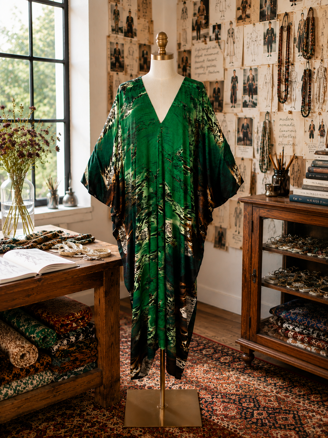 Untamed Emerald Caftan