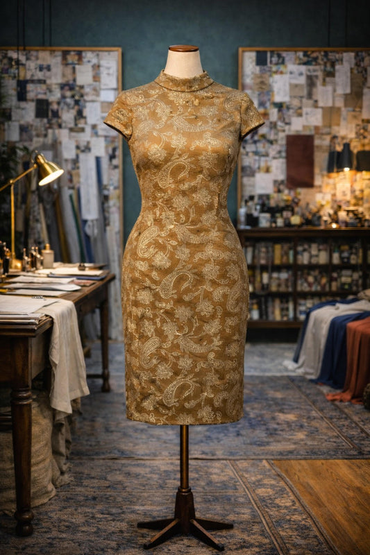 Filigree Villain Mockneck Mini Dress PRE-ORDER