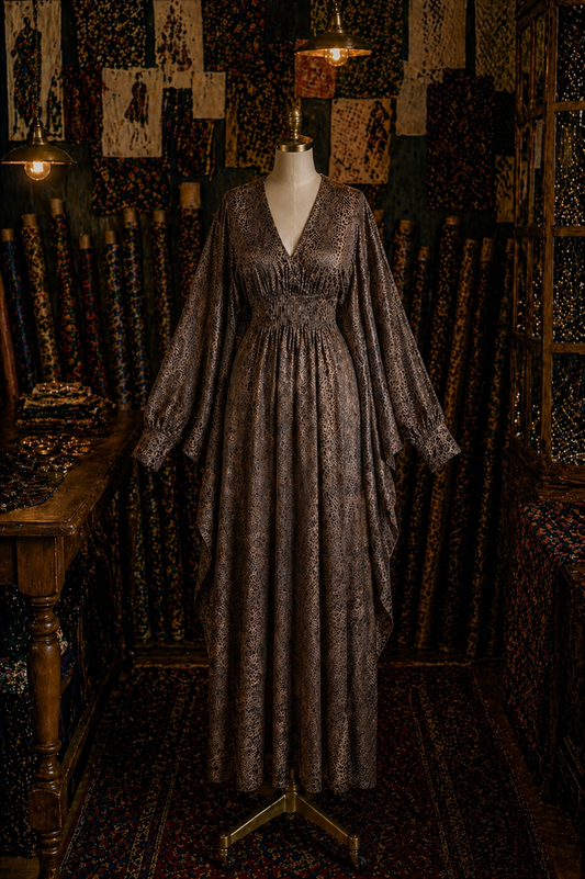 Gracie Caftan in Soft Slither