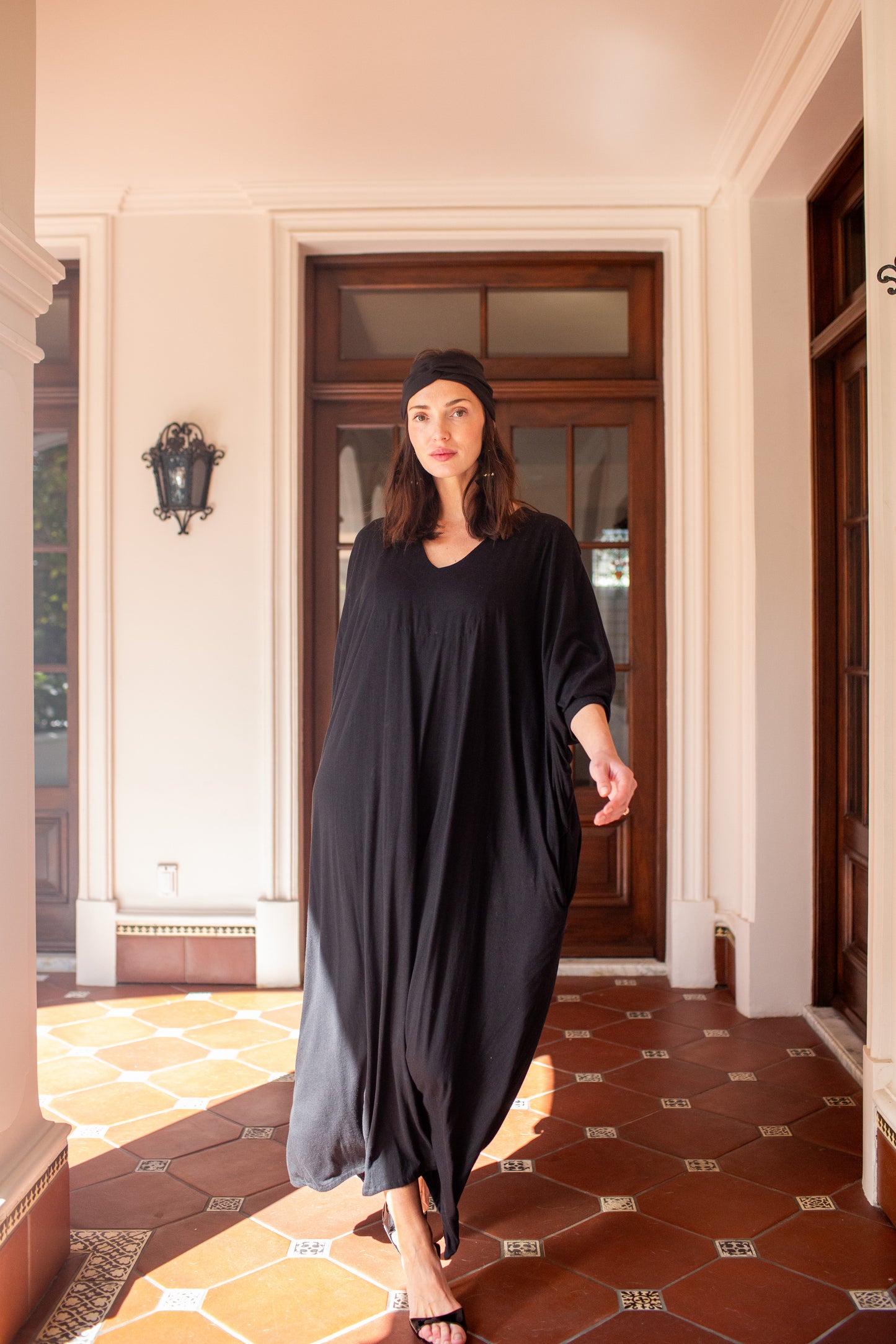 Gracie Caftan in Onyx