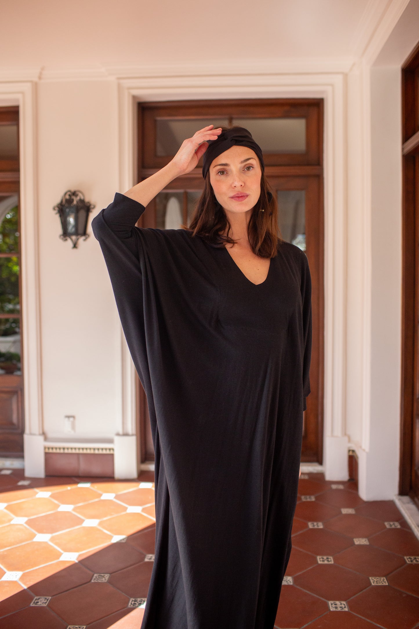 Gracie Caftan in Onyx