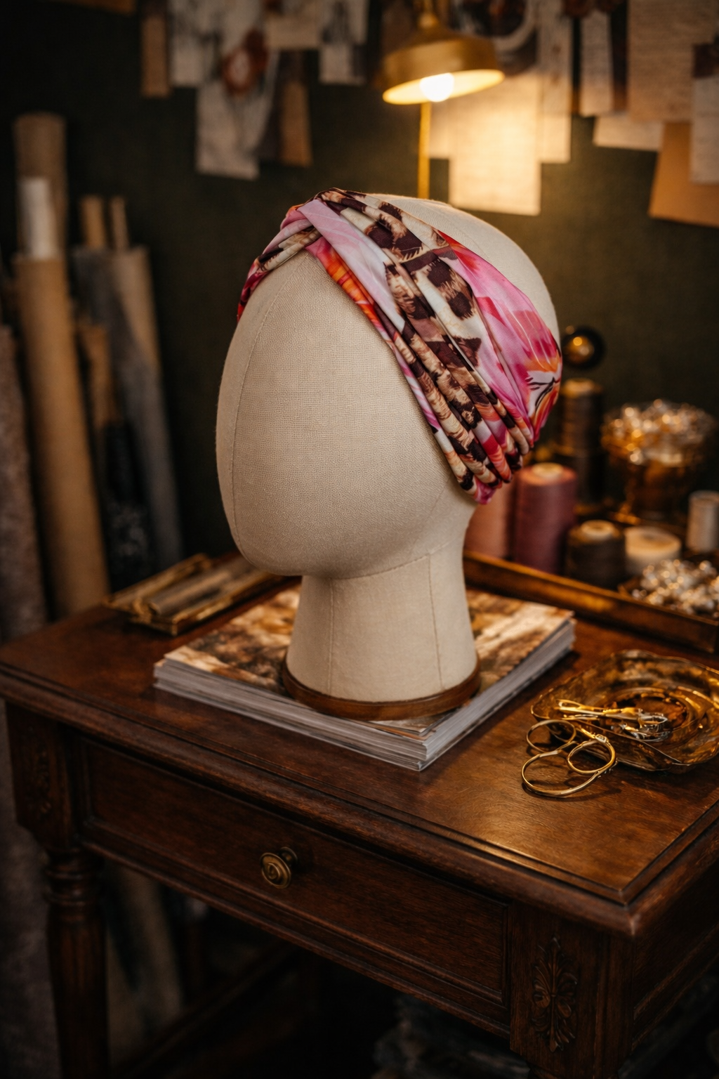 Hibiscus Kitten Twist Headband
