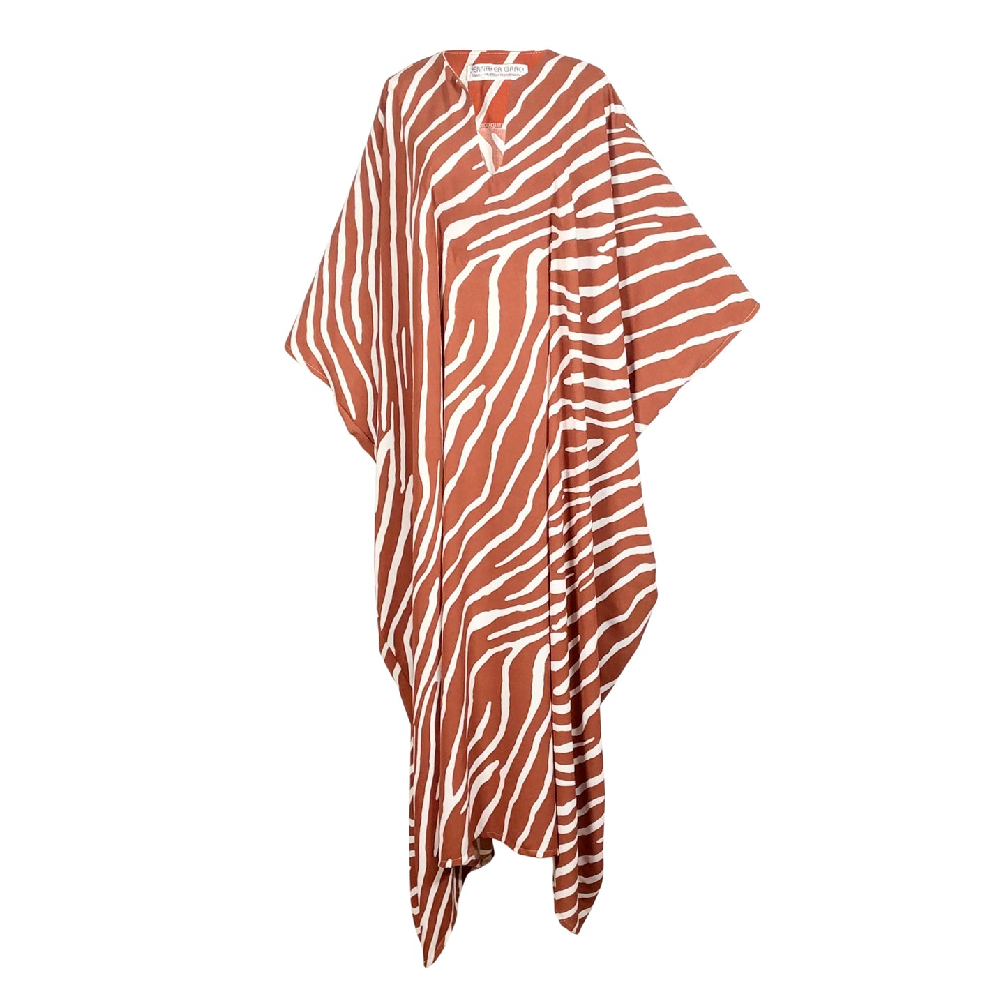 Talitha Cinched Waist Caftan In Jungle Spice