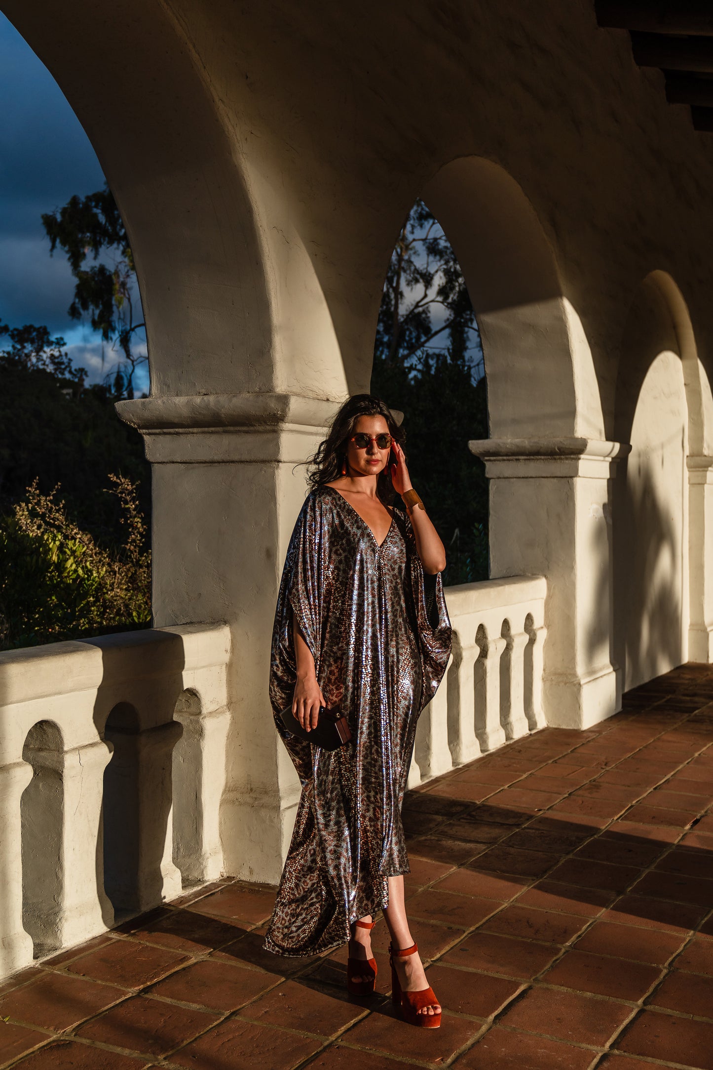 Leopard Shine Caftan