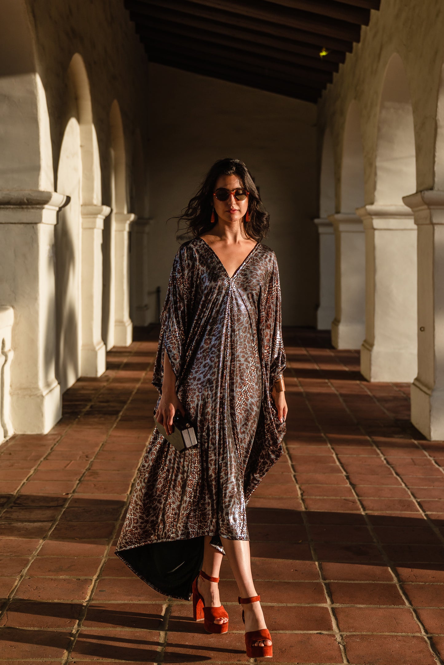 Leopard Shine Caftan