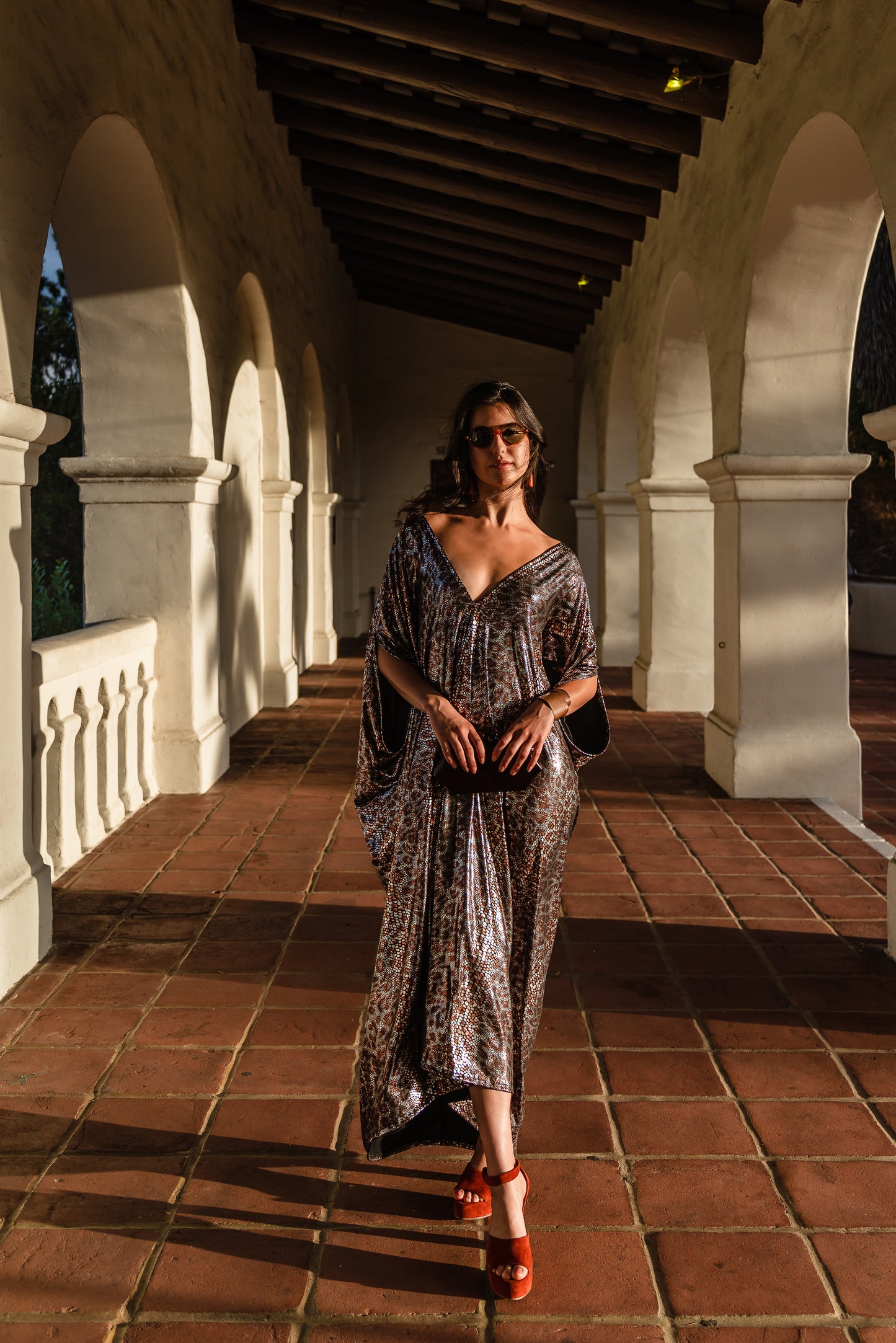 Leopard Shine Caftan