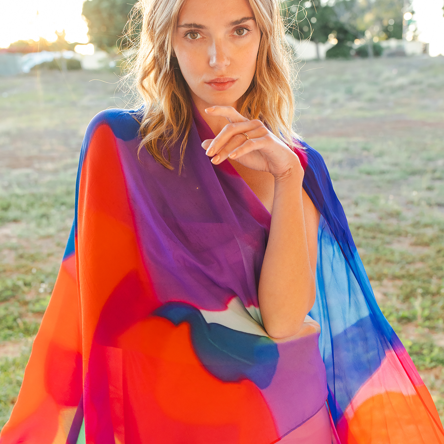 Alana Kay Oversized Silk Scarf