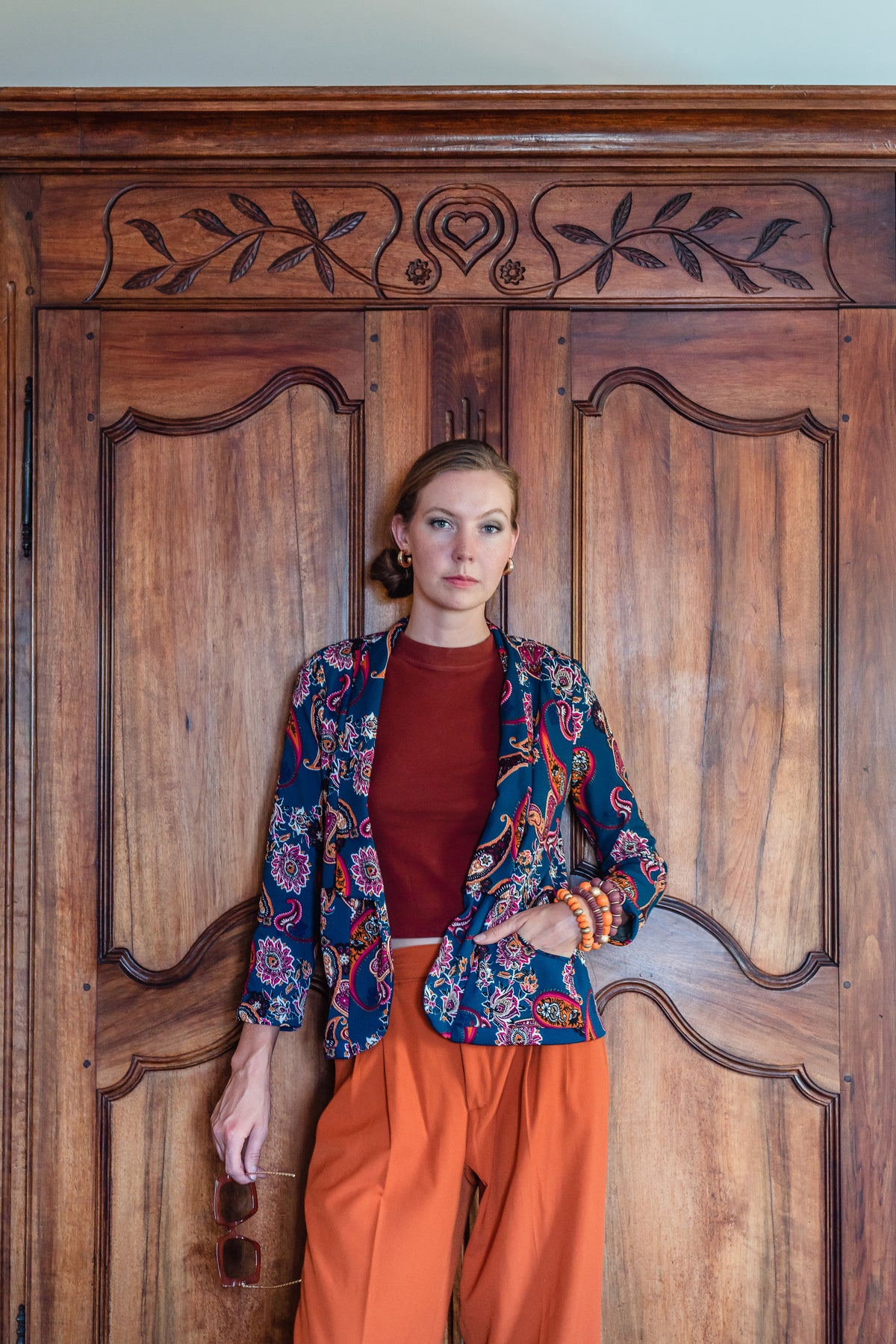 Pepper Paisley Tuxedo Jacket