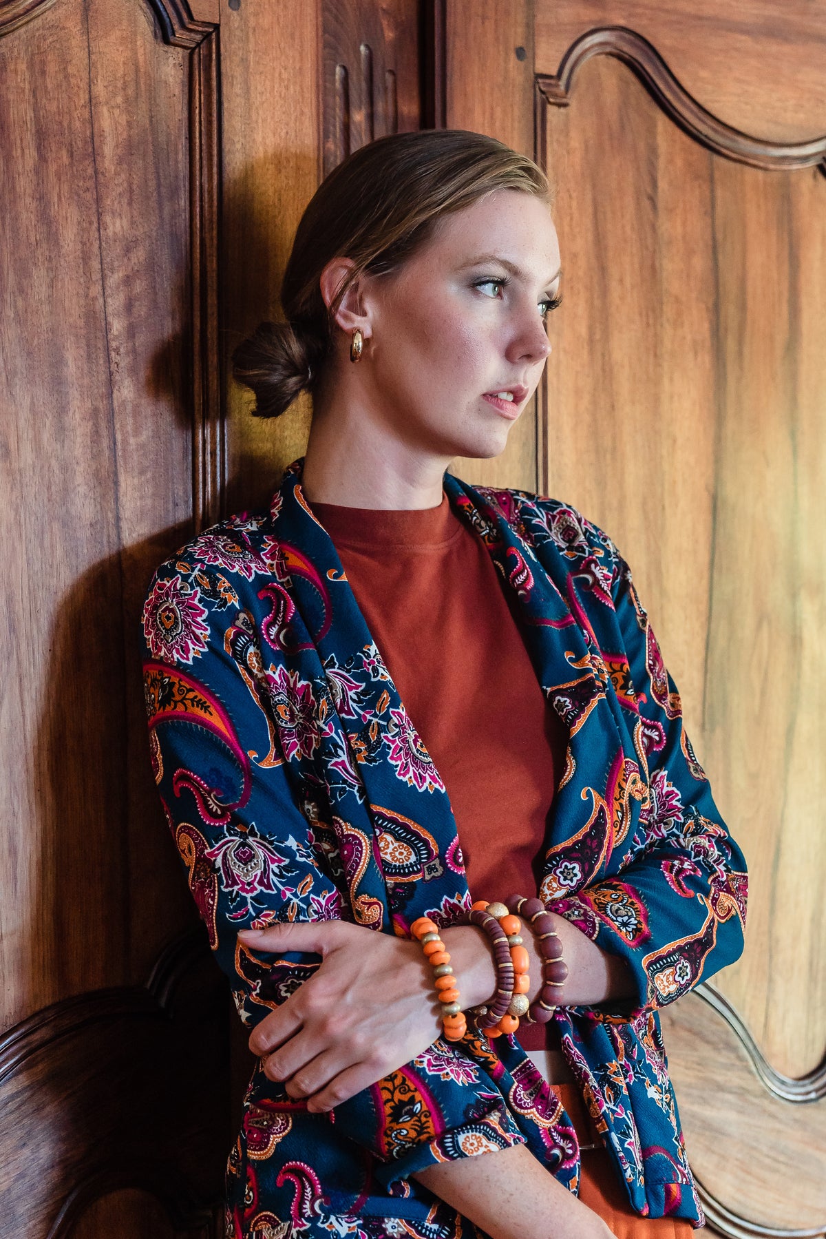 Pepper Paisley Tuxedo Jacket
