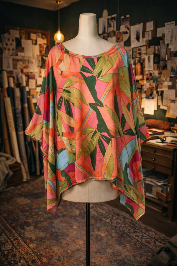 Pop Palma Scarf Top