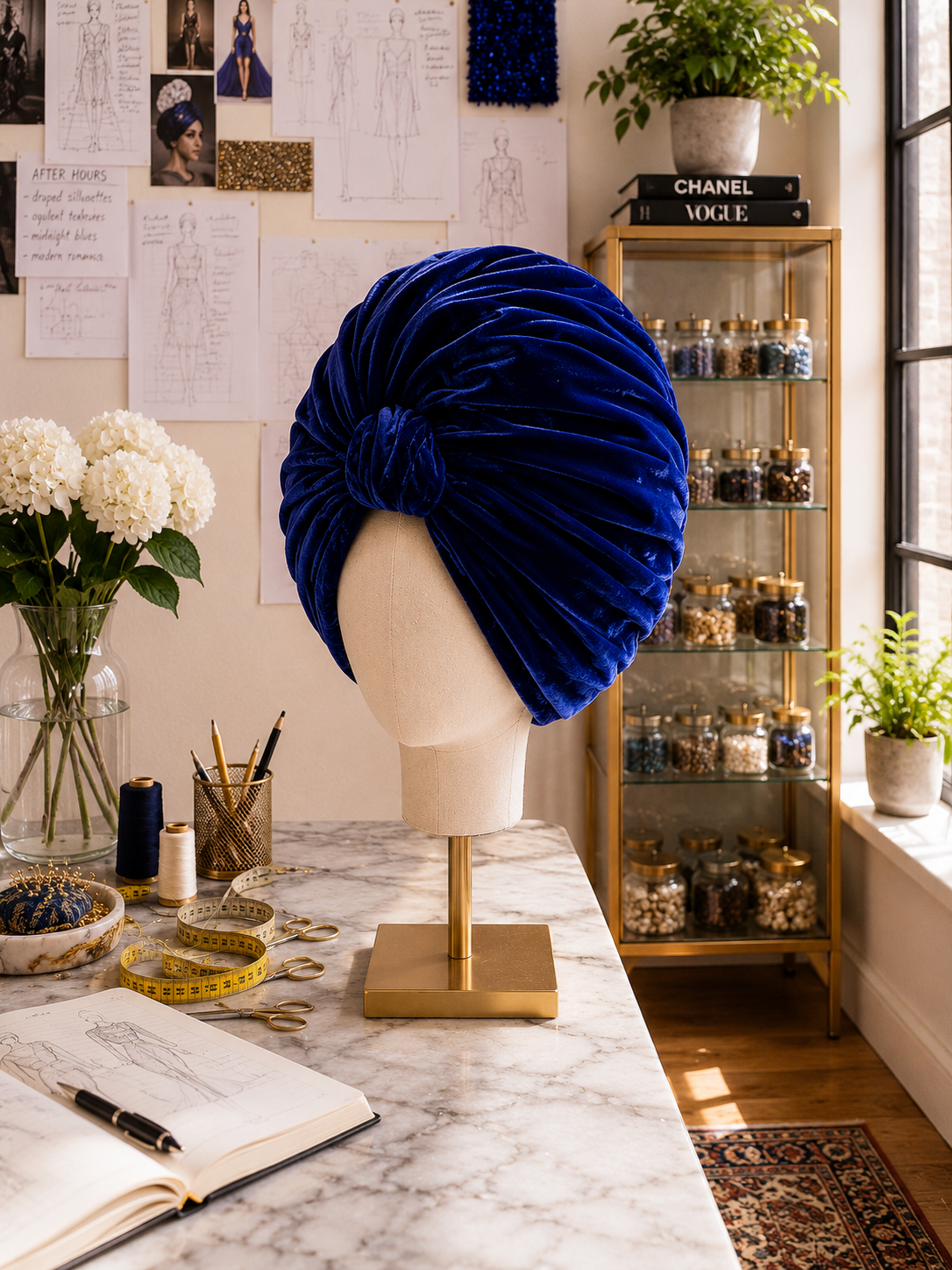 Royal Velvet Curling Turban Turban
