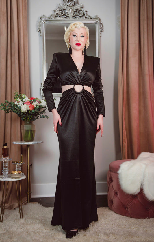 Smoke and Satin Dress