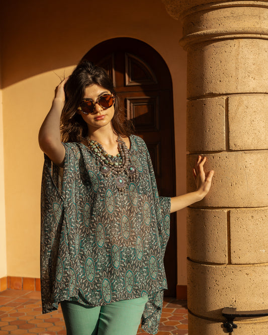 Squash Blossom Scarf Top