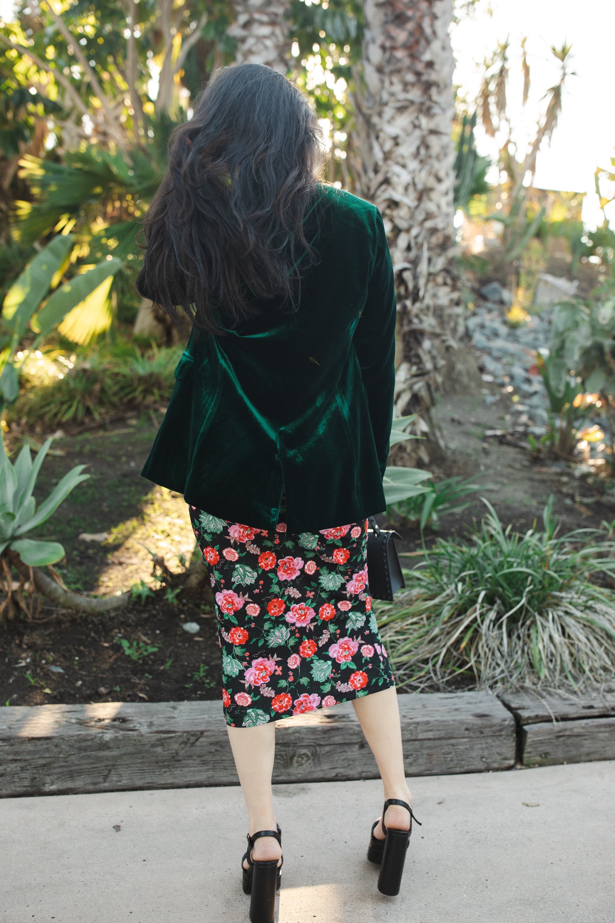 Sweet Brier Floral Pencil Skirt X Small