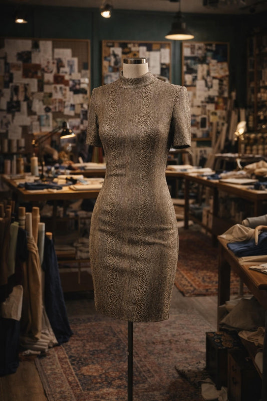 Viper Villain Mockneck Mini Dress