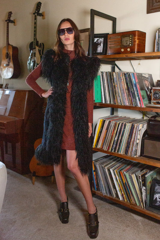 Zenobia Psyche Faux Fur Trim Vest (PRE-ORDER)