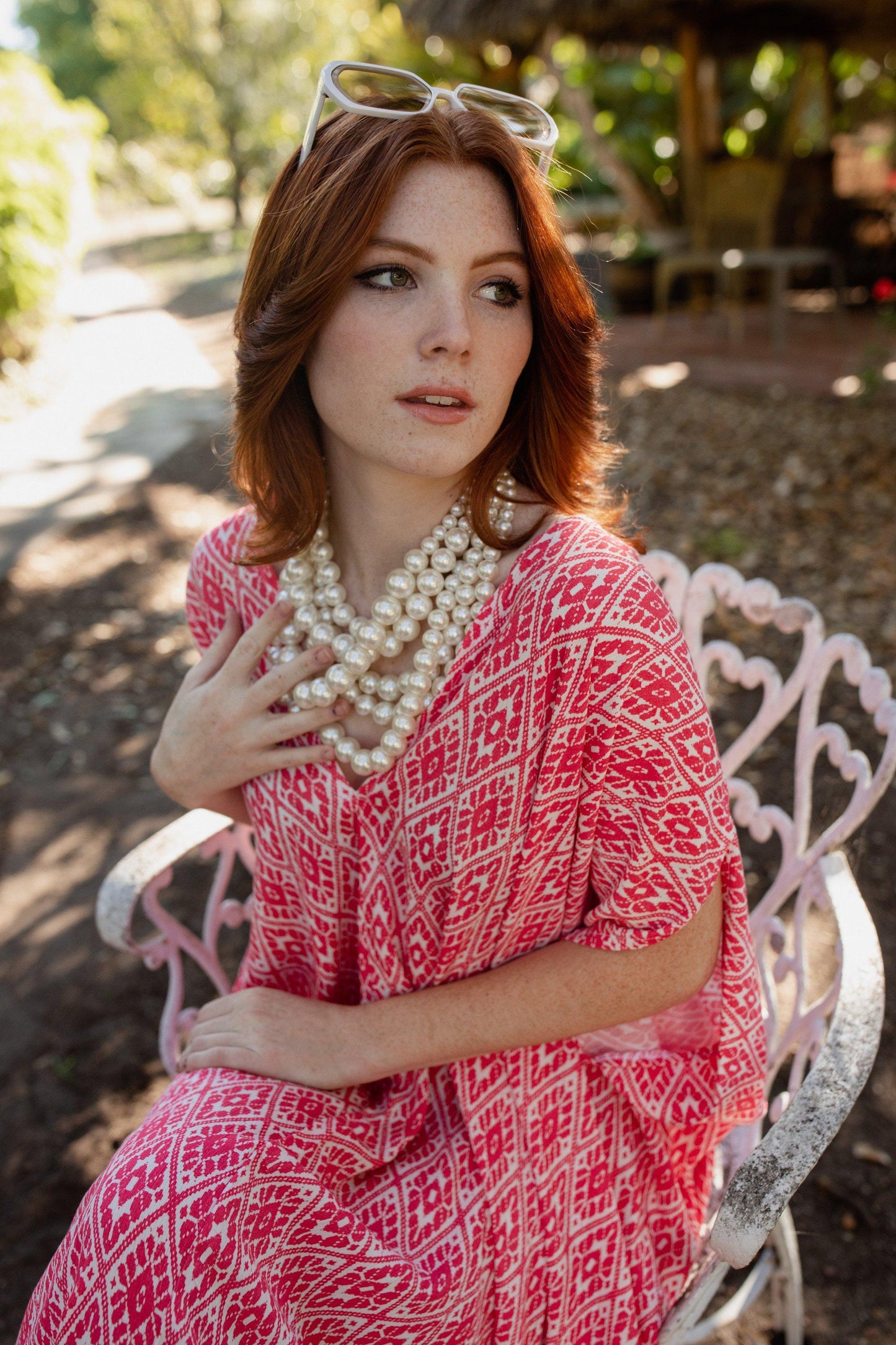 jennafer grace caftan kaftan mumu shift dress coverup pink white vibrant colorful boho bohemian hippie unisex handmade