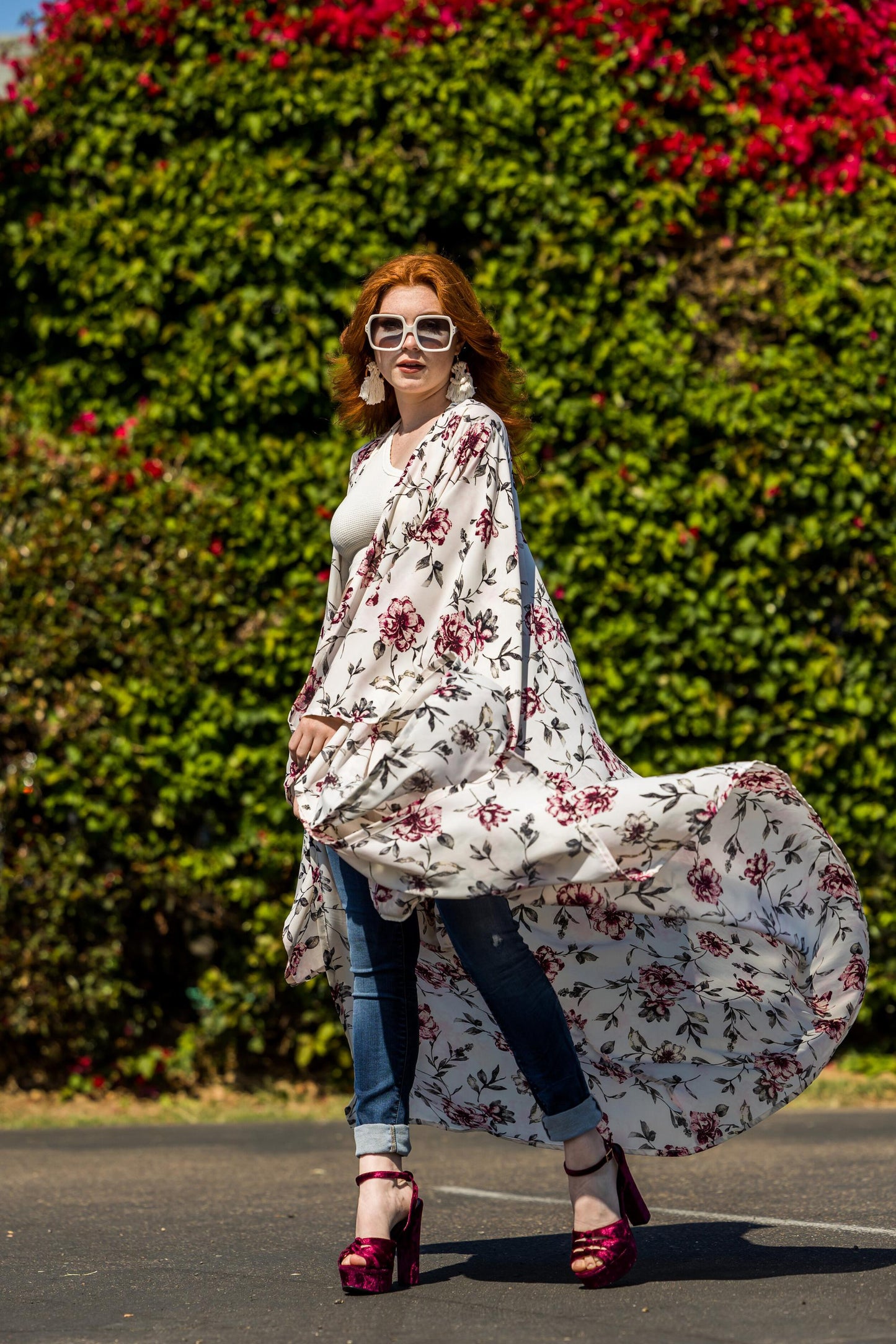 astrid ivory floral kimono print pattern antique summer white jennafergrace handmadeincalifornia layering luxe