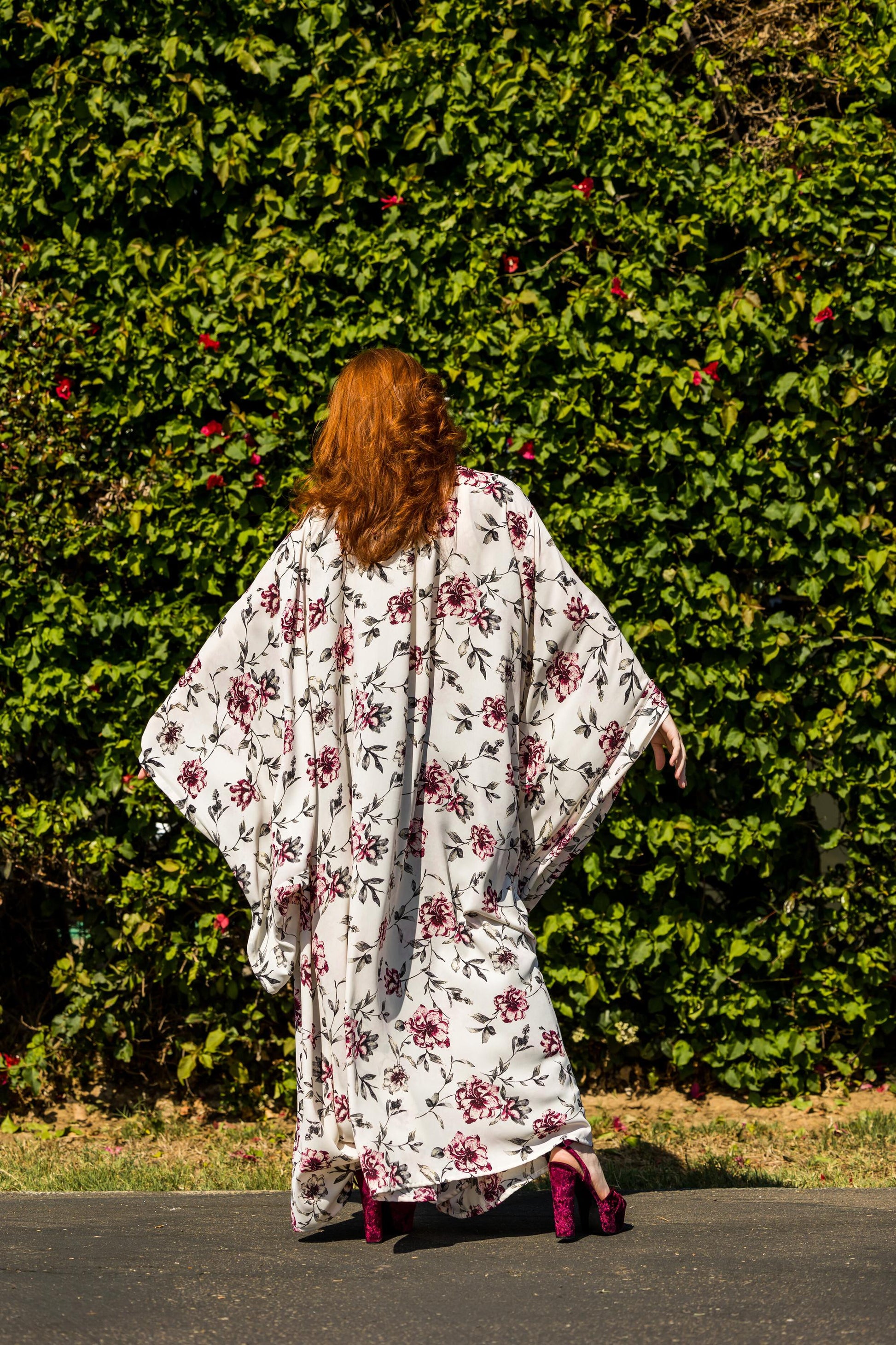 astrid ivory floral kimono print pattern antique summer white jennafergrace handmadeincalifornia layering luxe