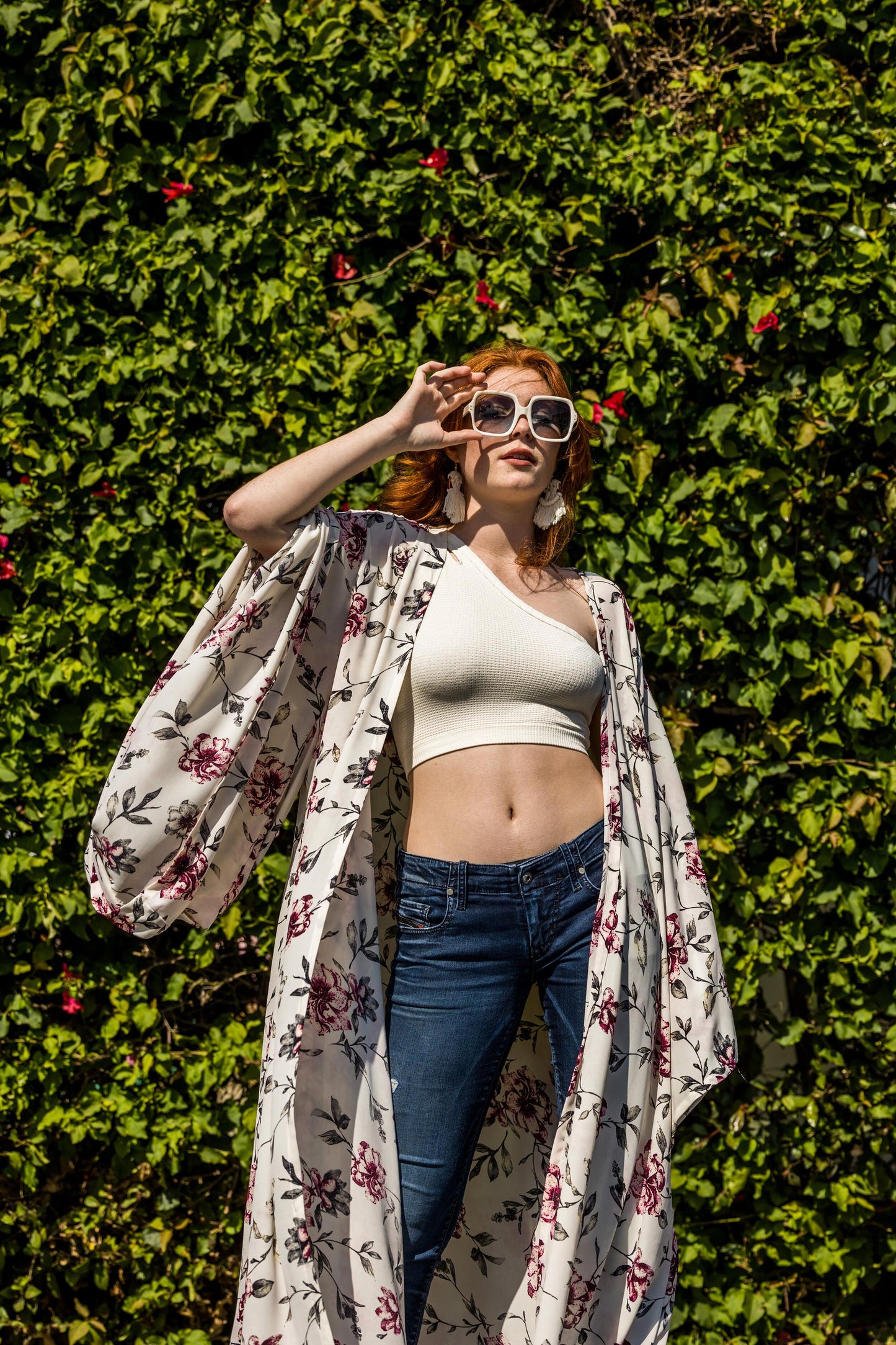 astrid ivory floral kimono print pattern antique summer white jennafergrace handmadeincalifornia layering luxe
