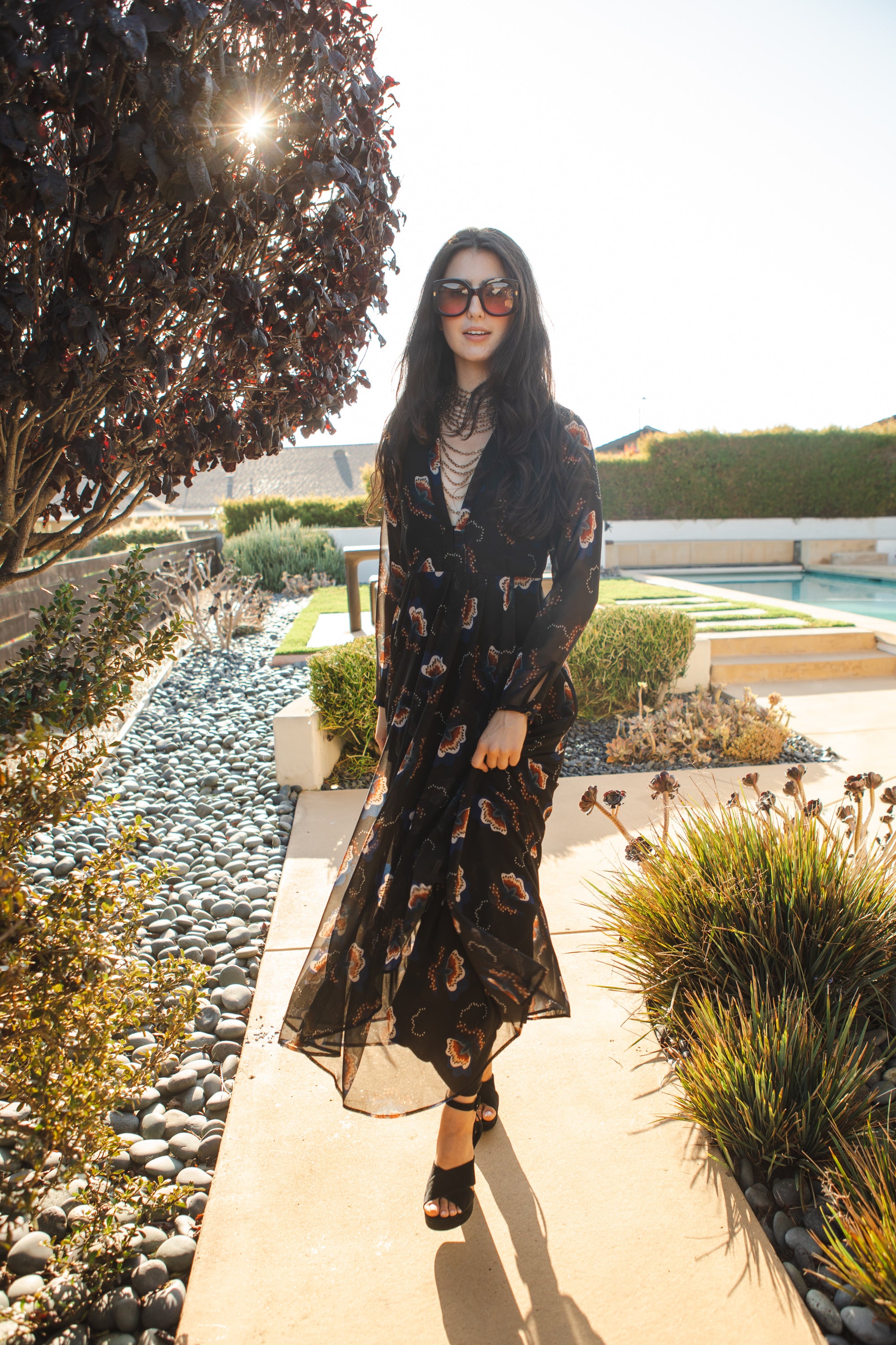 Styling Your Floral Maxi Dress for Fall, LMents of Style