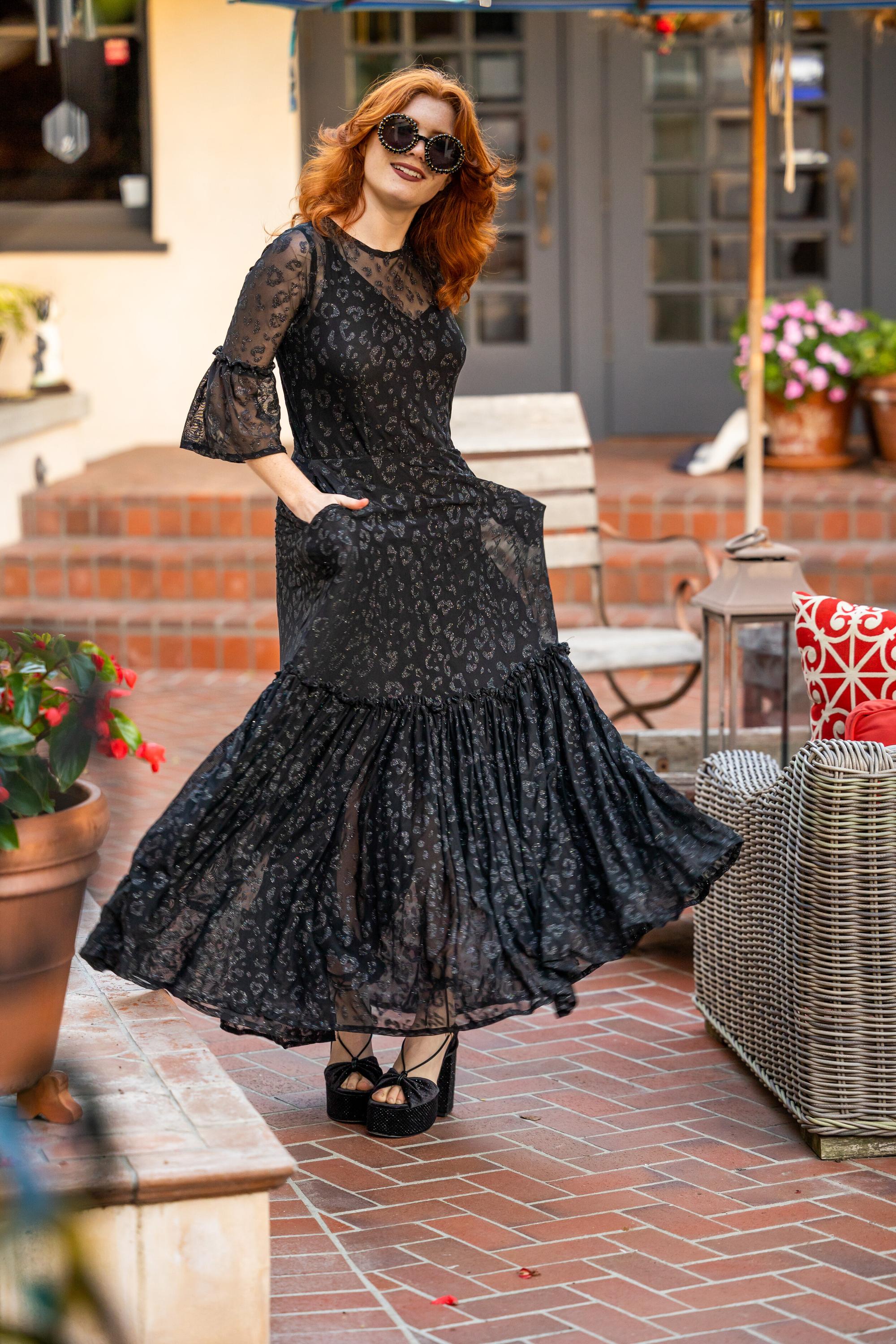 Shimmer long dress online