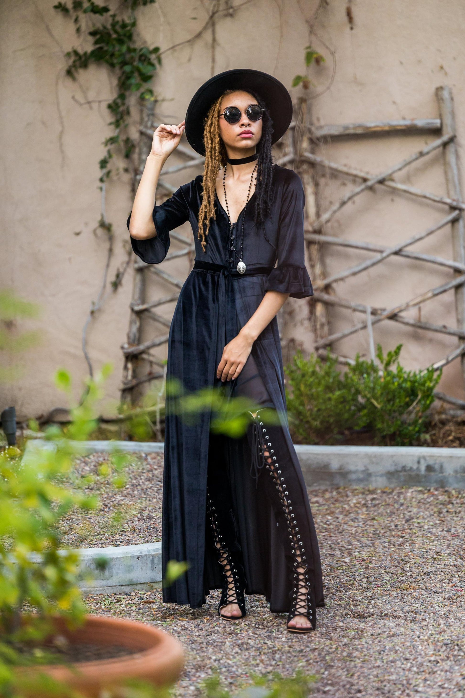 Black Velvet Peignoir Dressing Gown Jennafer Grace Black Velvet Peignoir Dressing Gown Jennafer Grace