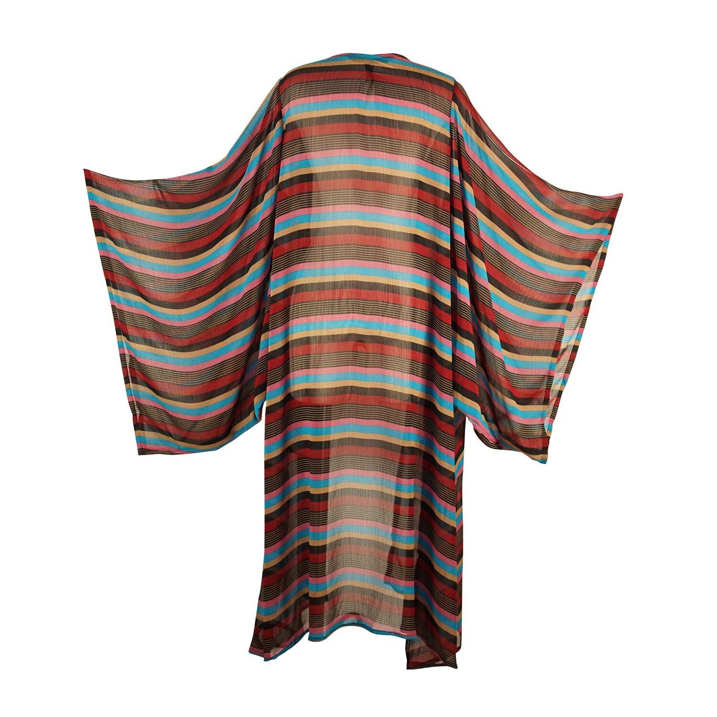 stripes, blue, brown, bodie, chic, boho, kimono, wrap dress, original style, jennafergrace, handmade, madeinusa