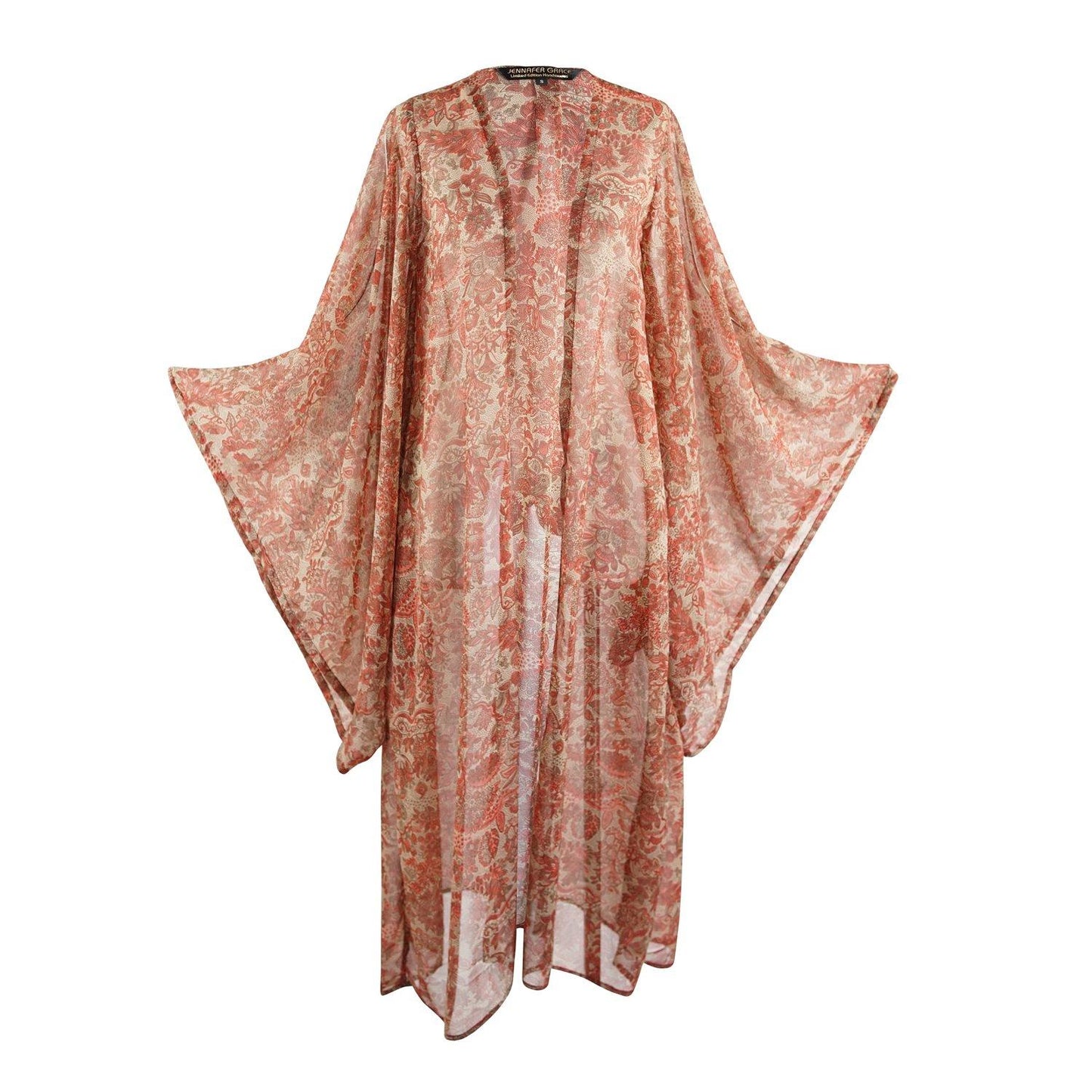 pink, floral, chic, boho, glam, classic, kimono, wrap dress, original style, jennafergrace, handmade, madeinusa
