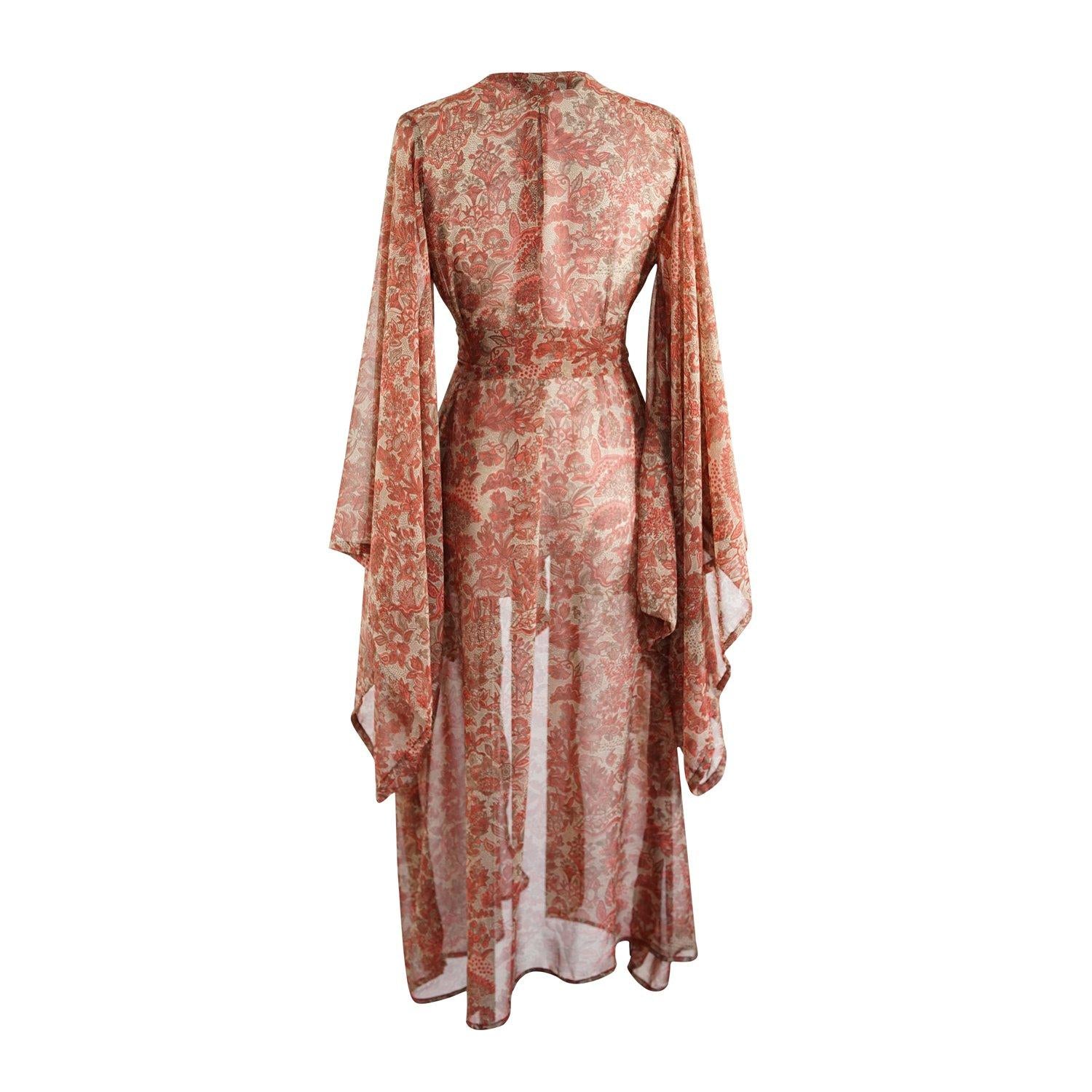 pink, floral, chic, boho, glam, classic, kimono, wrap dress, original style, jennafergrace, handmade, madeinusa