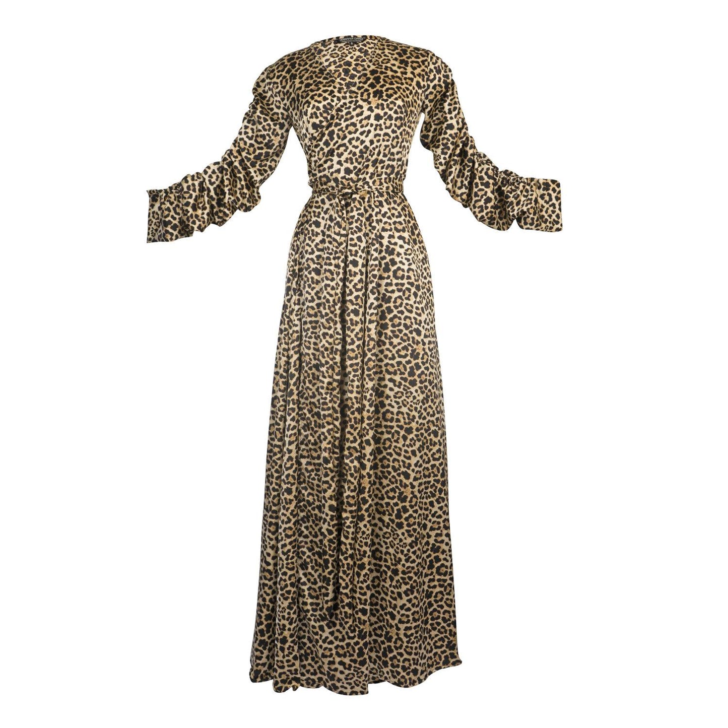 cheetah, wrap dress, flowy, boho, jennafergrace, chic