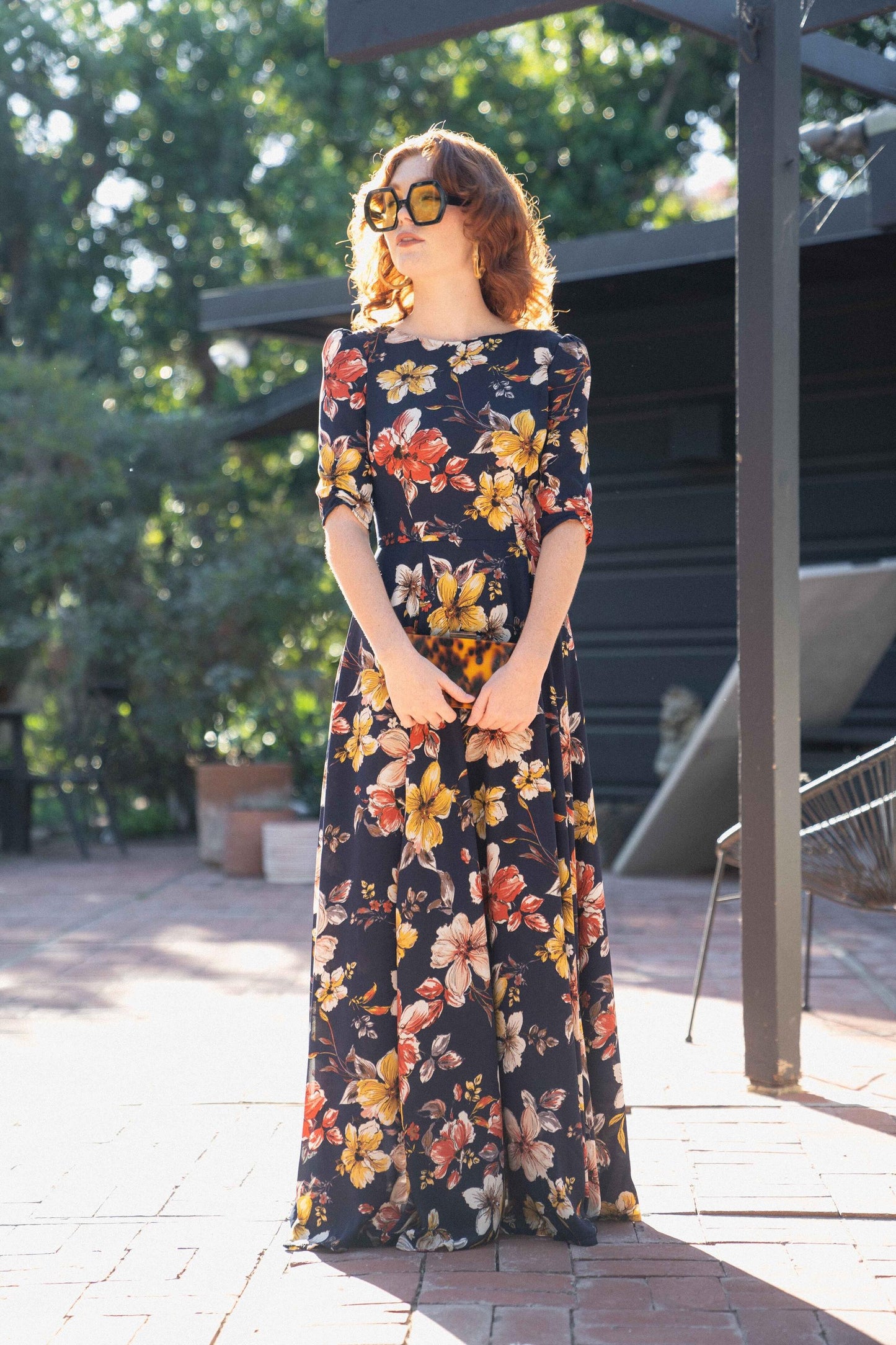 Donna Reversible Fitted Maxi Dress