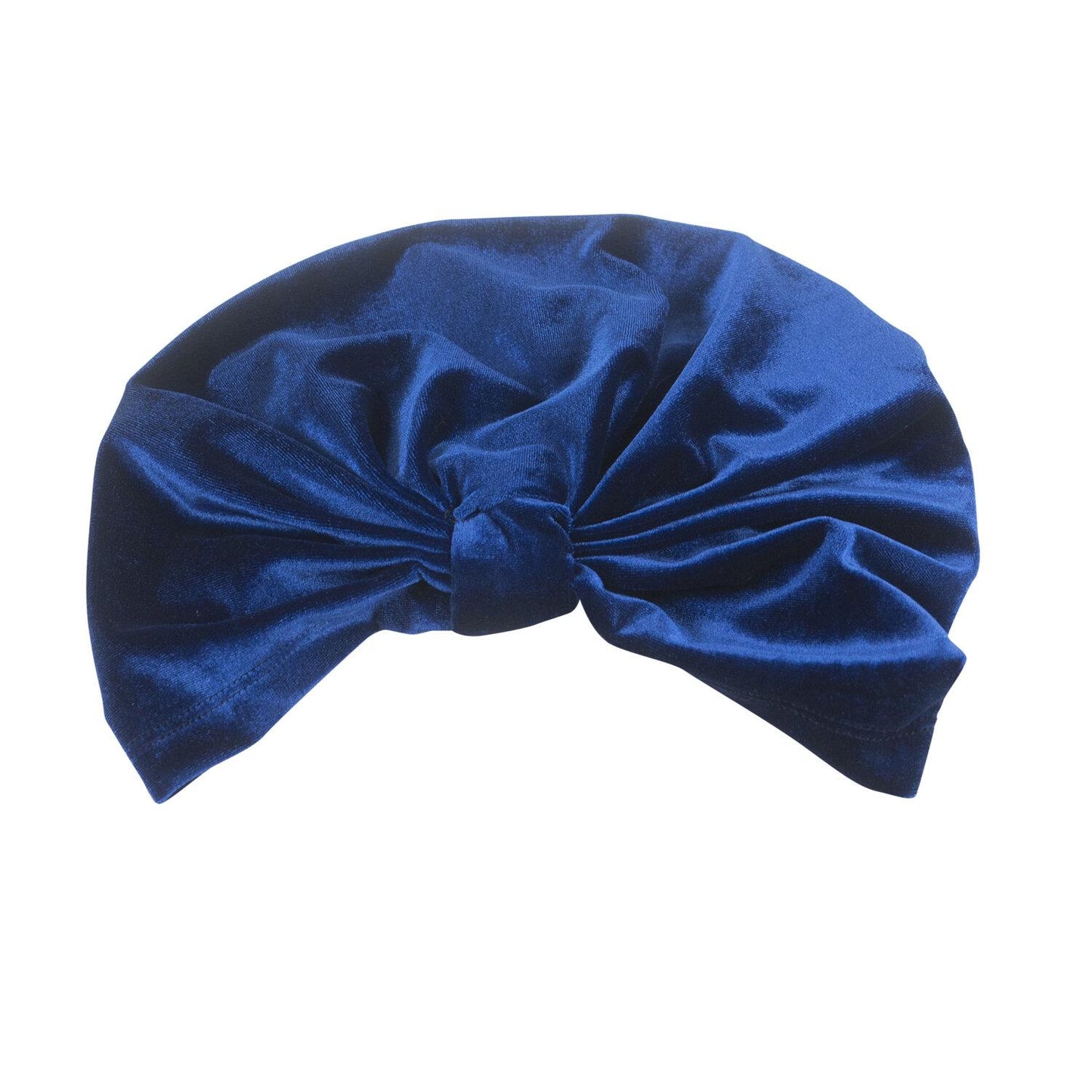 jennafer grace royal blue velvet turban beanie hat retro 1920s flapper chic vintage boho bohemian hippie romantic whimsical unisex handmade
