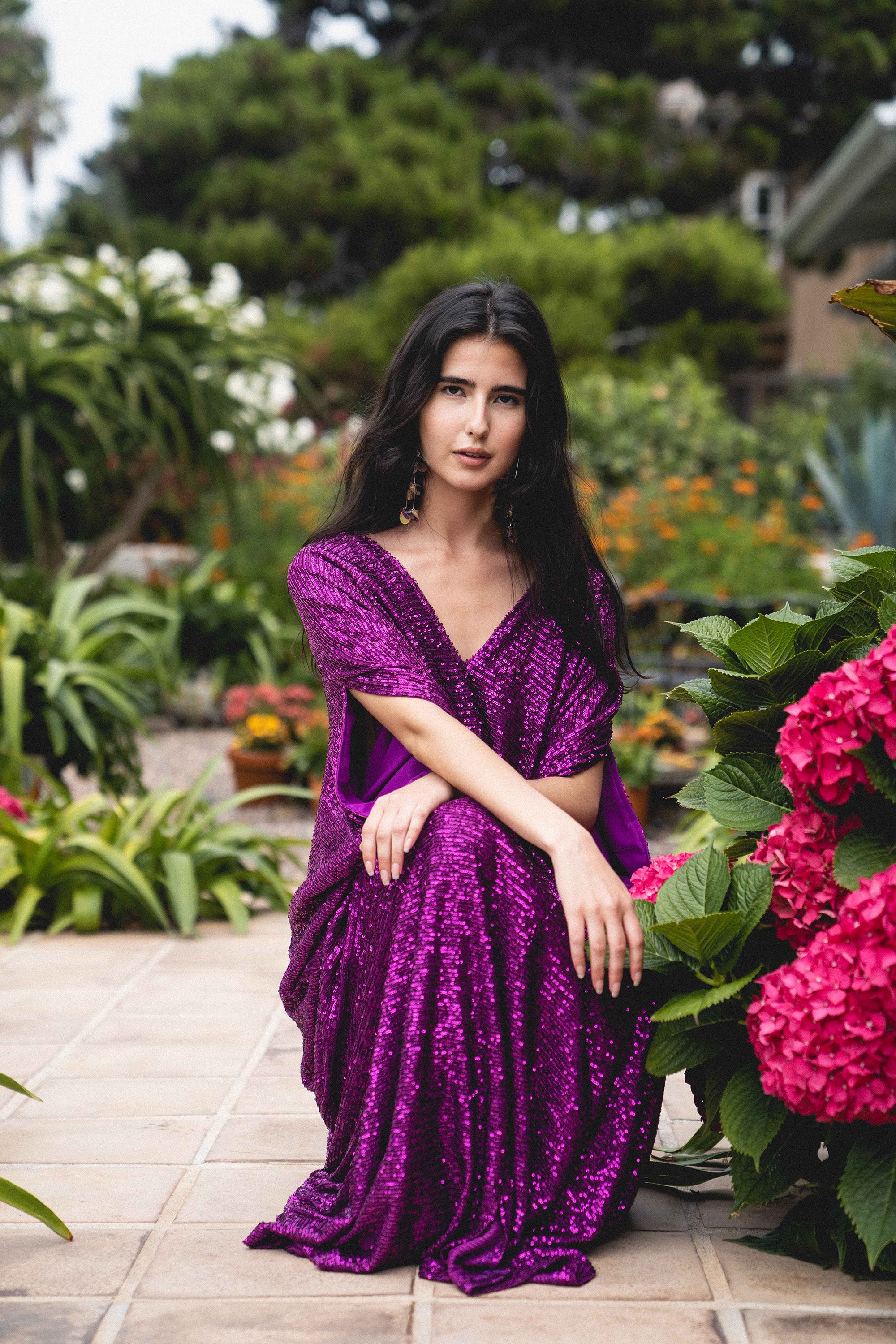 Fuchsia Sequins Dress