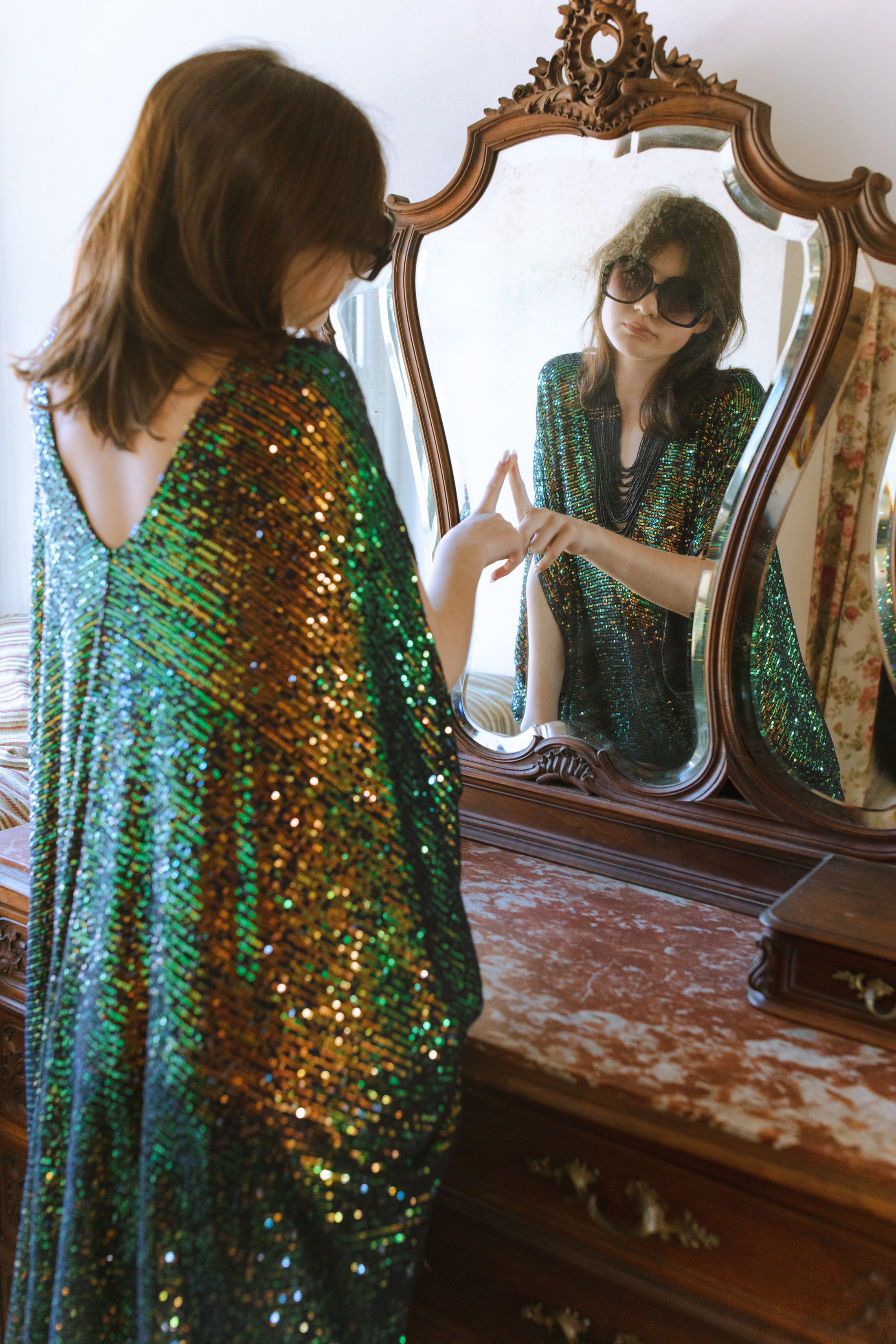 Glitter kaftan clearance