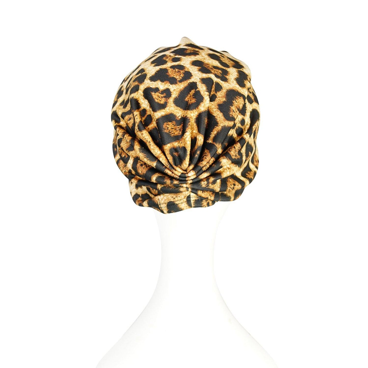 jennafer grace turban headband retro hat 1920s 20s flapper leopard cheetah animal print boho bohemian hippie old hollywood romantic unisex handmade
