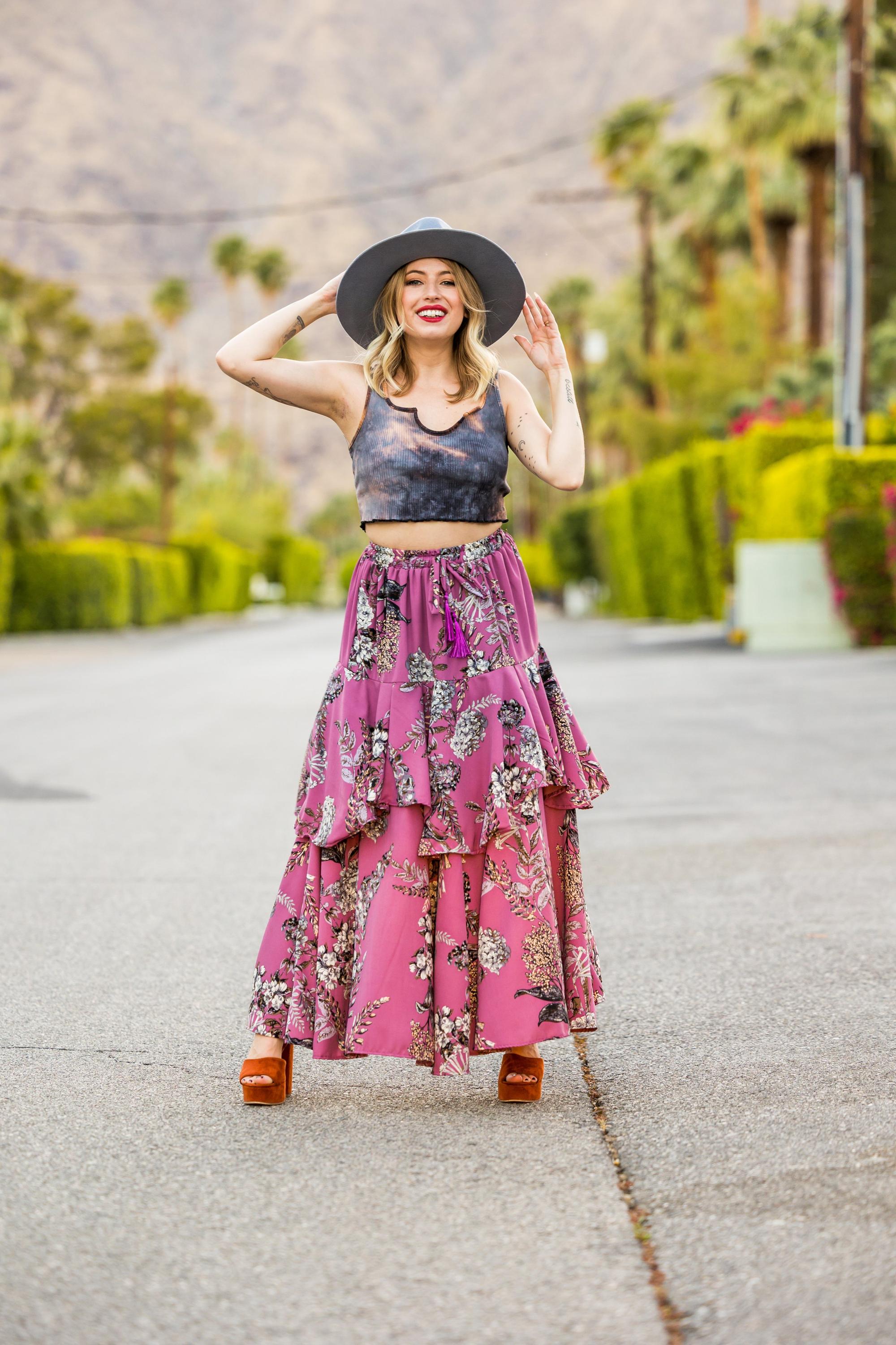 Lilac Fleur Seraphim Skirt Jennafer Grace