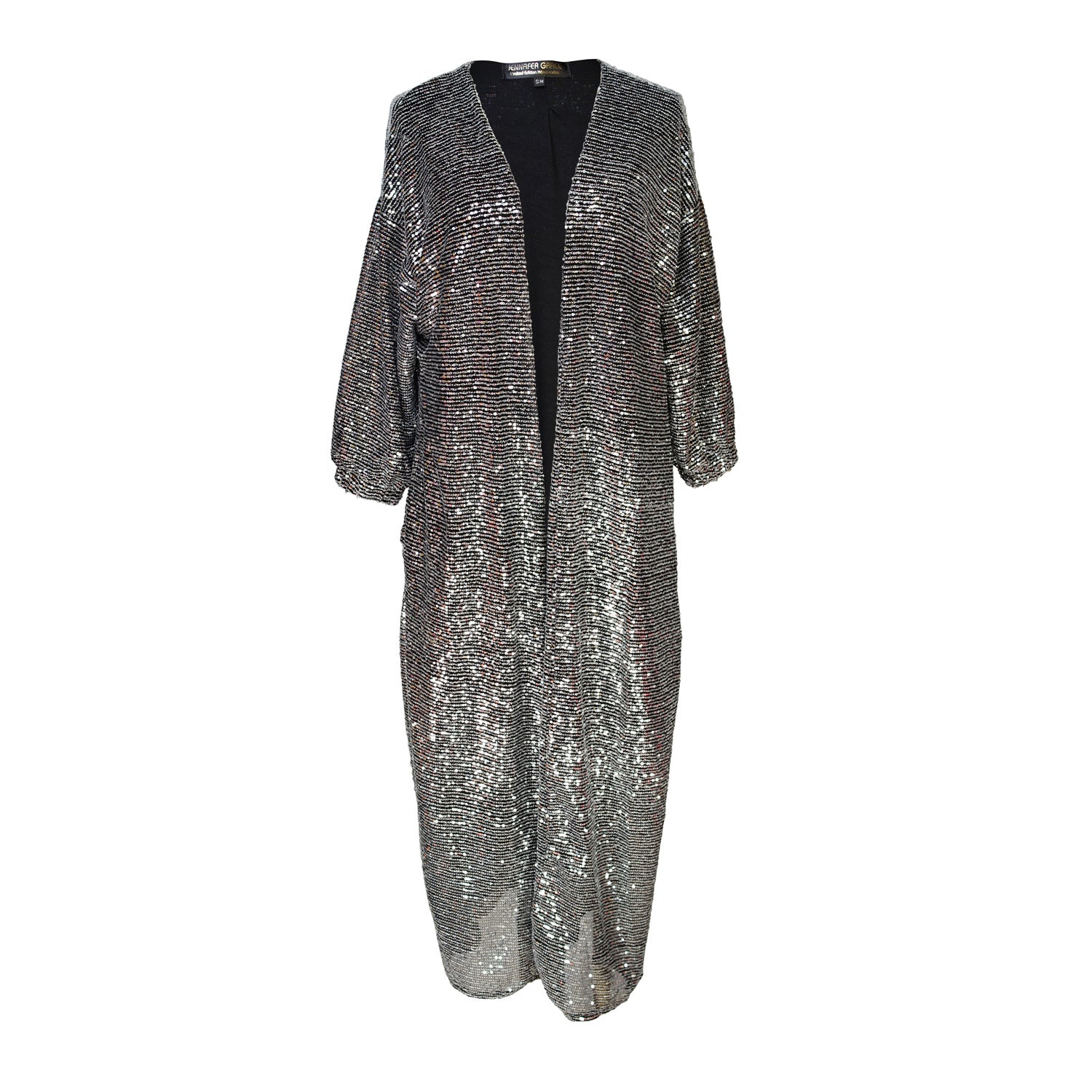 Eco-Friendly Upcycled Pop-Top Silver Duster Jacket - Kimono – Shop 