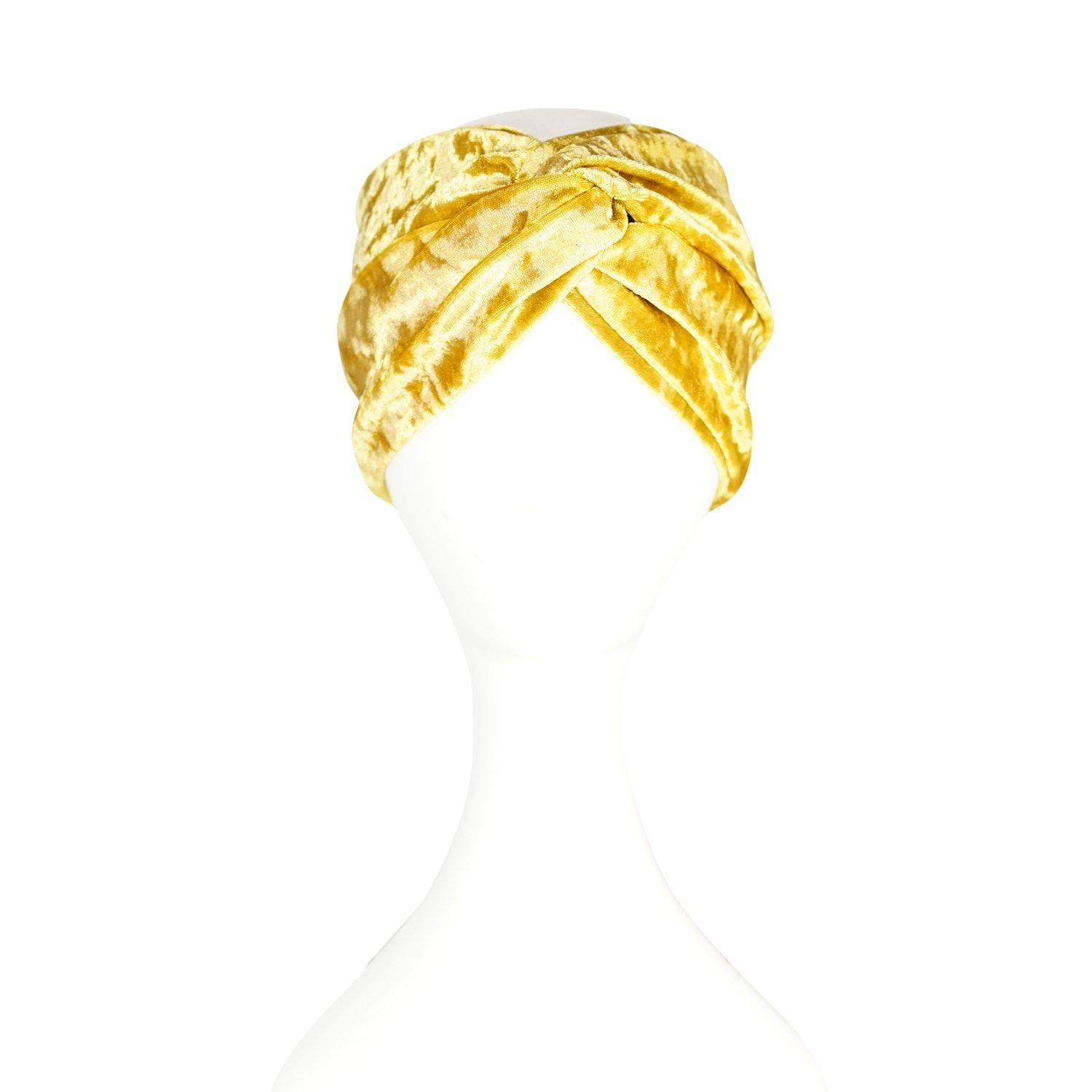 mustard velvet burnout twisted headband turban boho chic handmade madeinusa jennafergrace