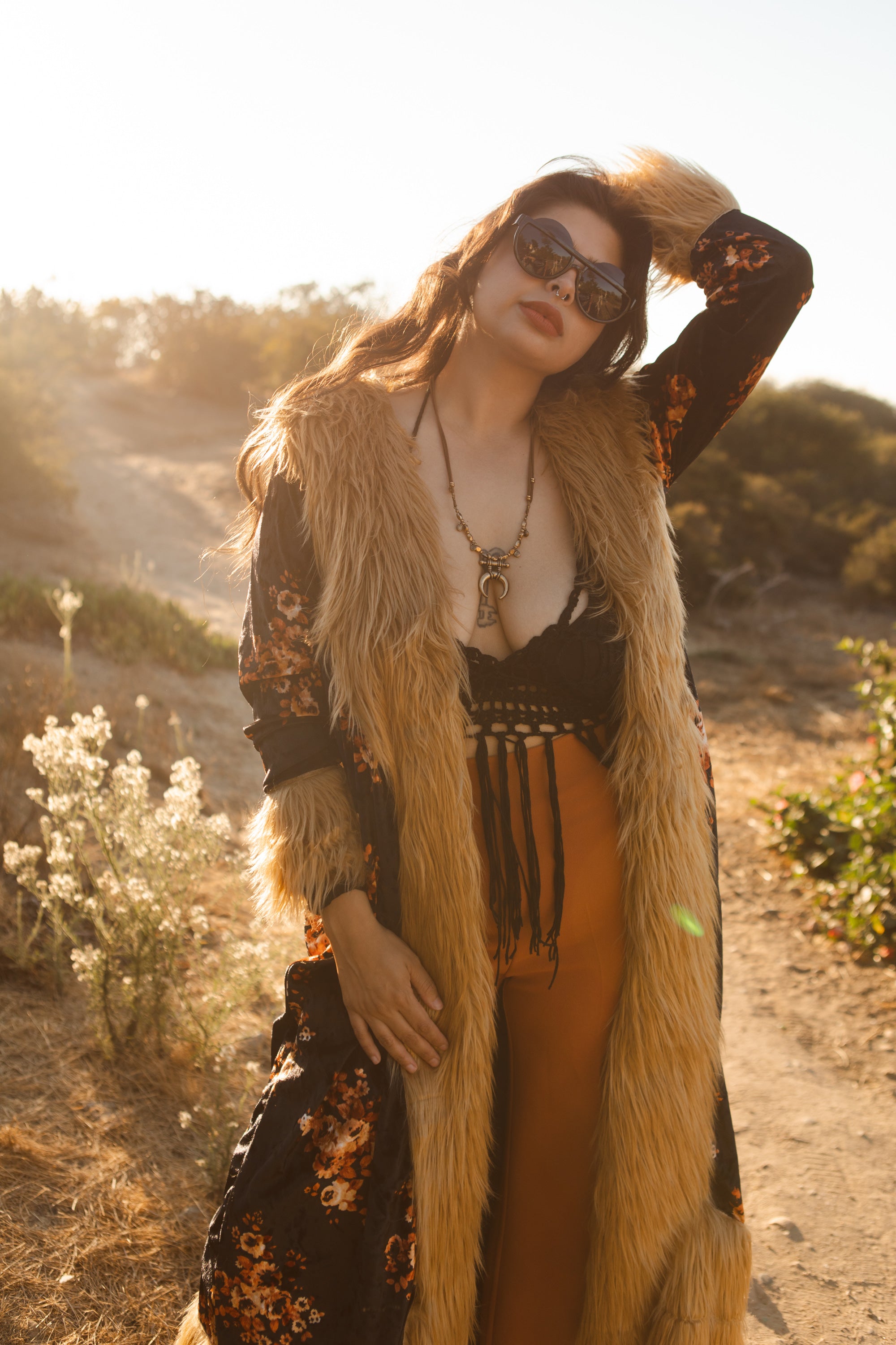 Boho hot sale duster jacket