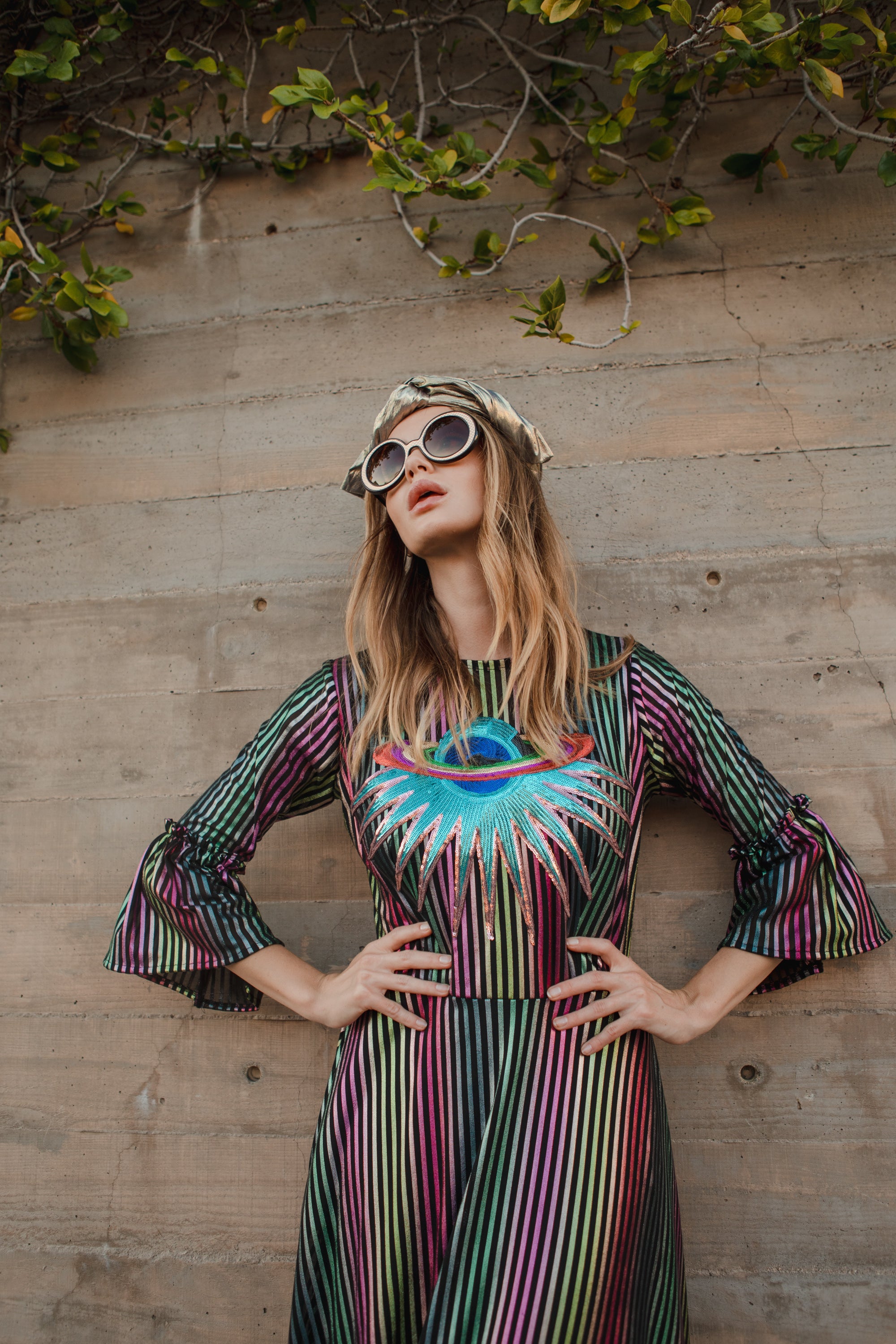 Rainbow Disco protencial Beautiful boho inspired gown