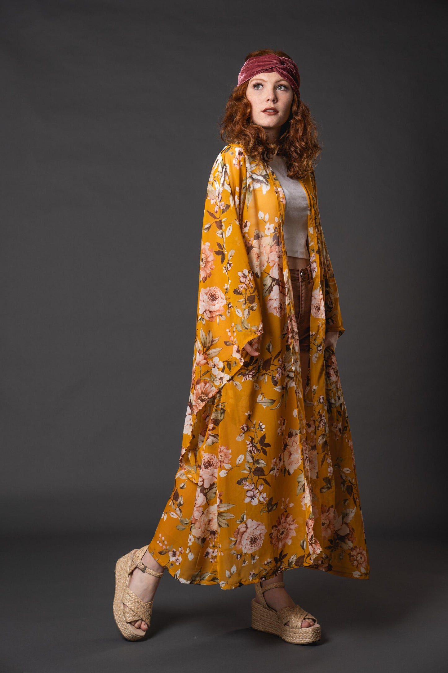 Saffron Blossom Kimono