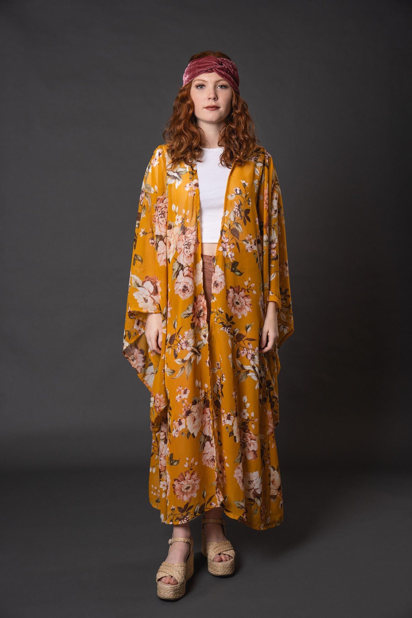 Saffron Blossom Kimono