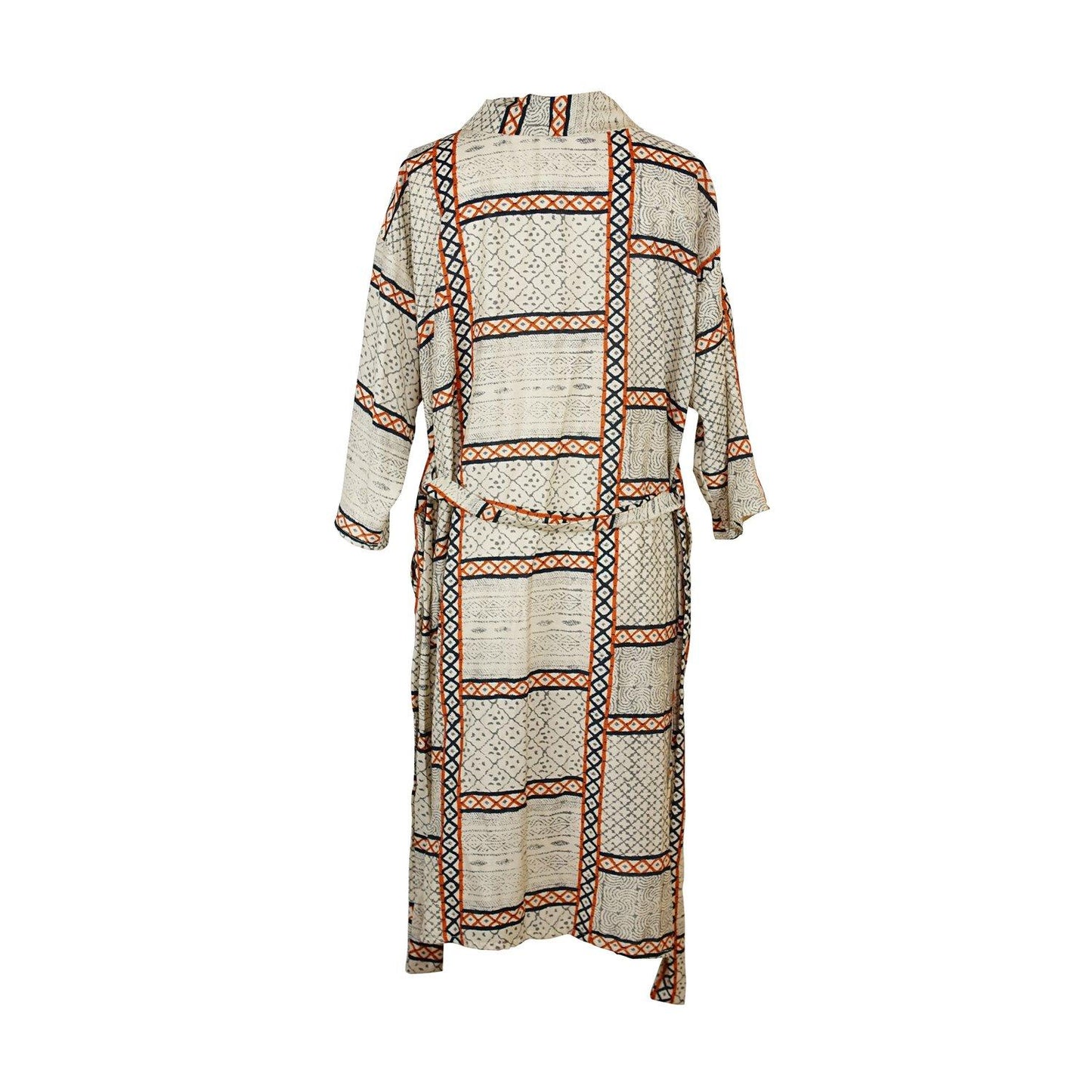 jennafer grace koi kimono coverup duster smoking jacket stripes striped boho bohemian hippie retro unisex handmade