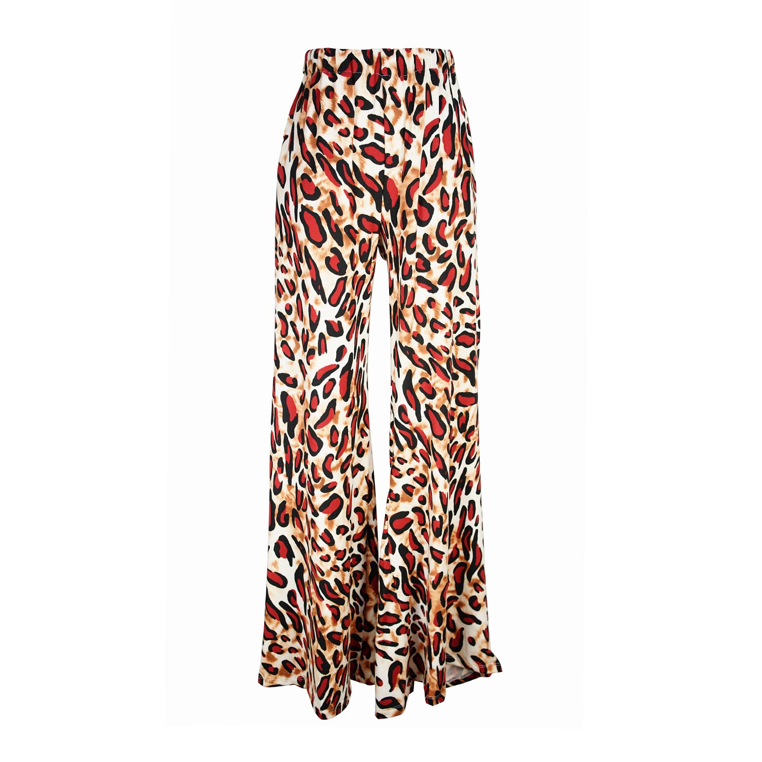 Printed viscose trousers